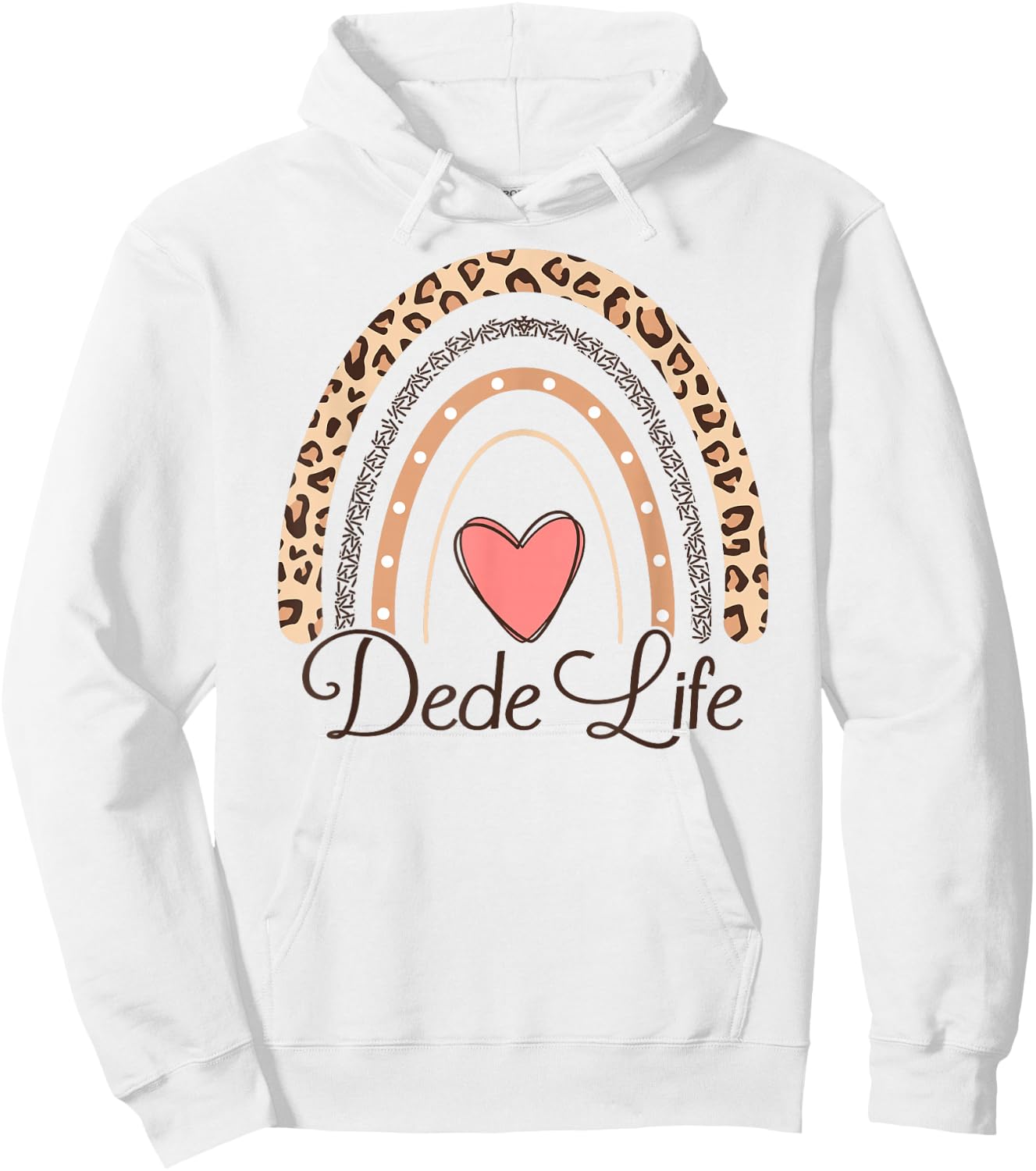 Dede Life Boho Rainbow Funny Grandma Dede Hoodie - Hoodie | White