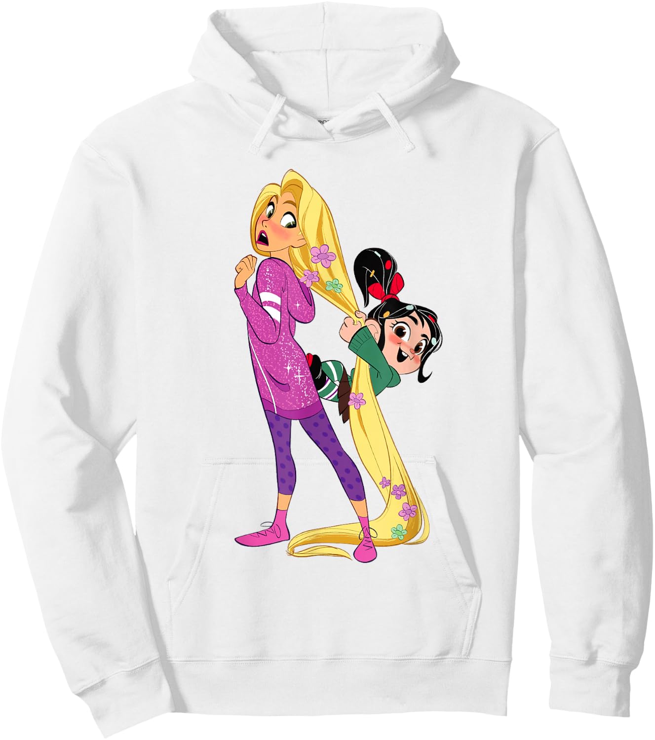 Disney Ralph Breaks The Internet Rapunzel Vanellope Hoodie - Hoodie | White