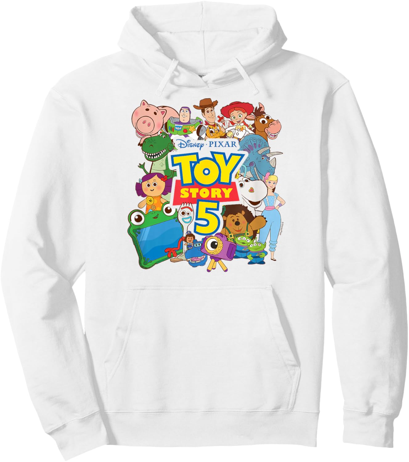 Toy Story 5 - Character Collage Hoodie - Hoodie | White