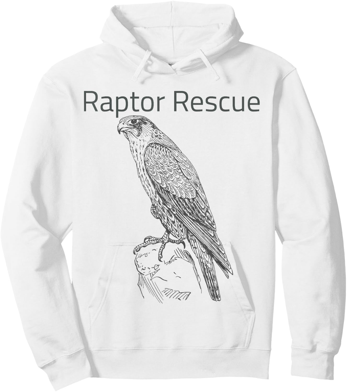 Raptor Rescue Falcon Hoodie - Hoodie | White