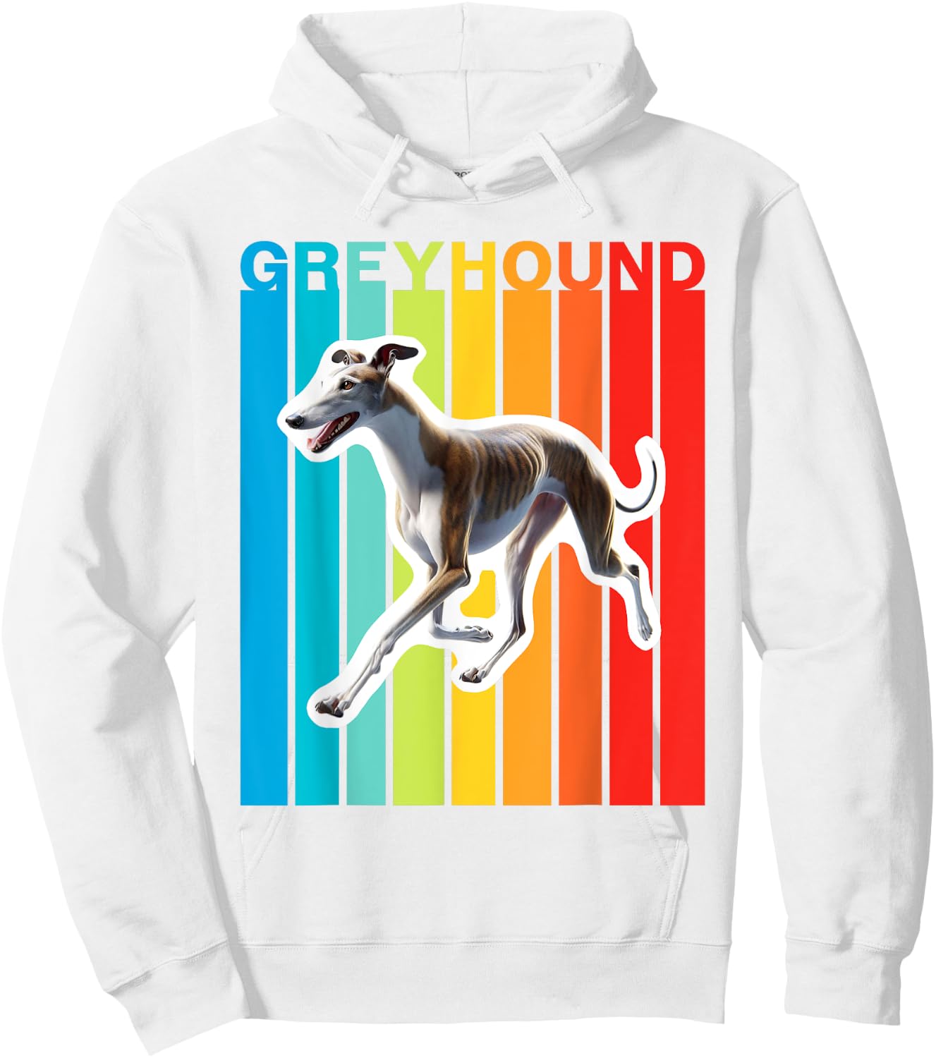 Colorful Greyhound Hoodie - Hoodie | White