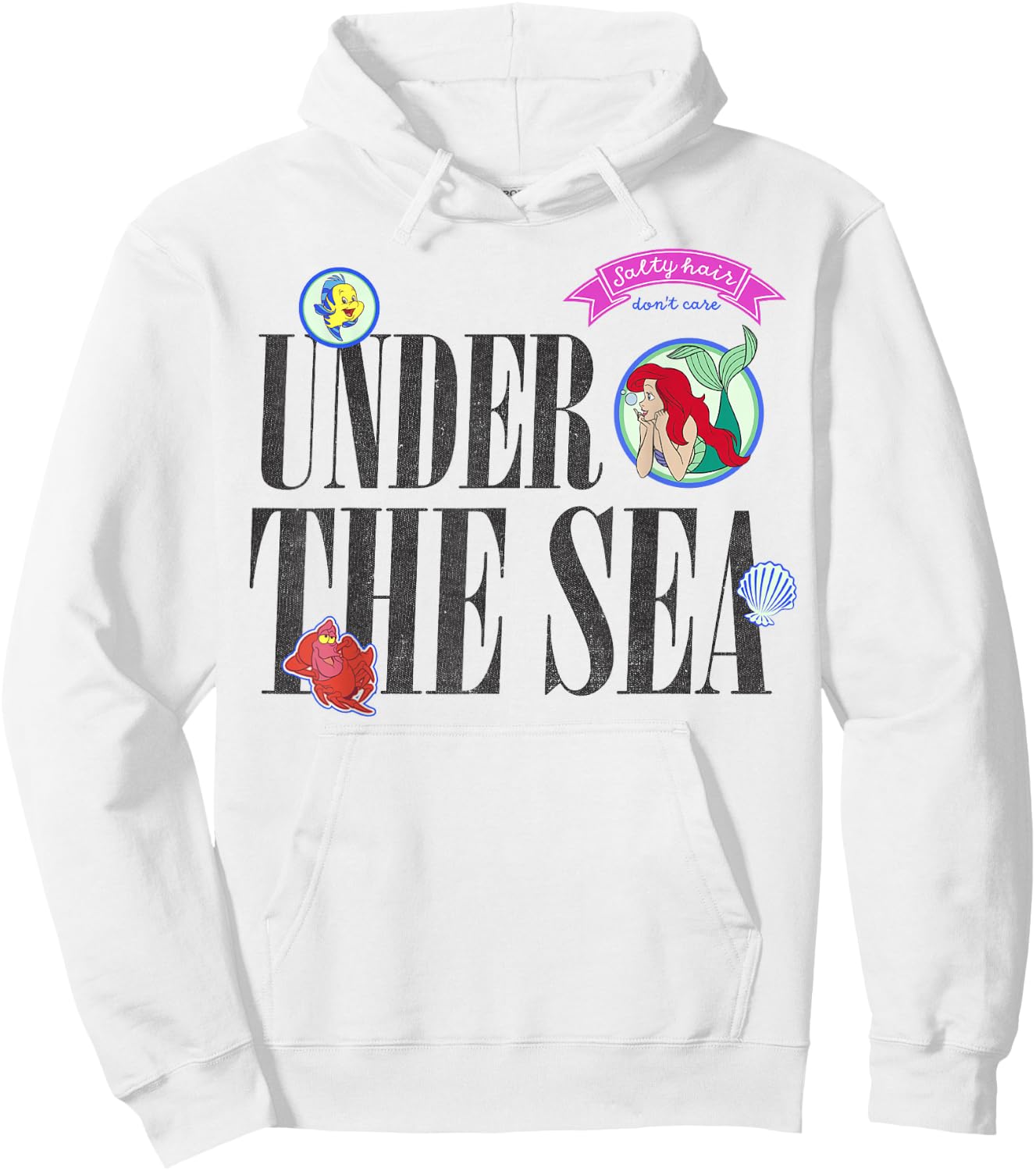 Disney The Little Mermaid Ariel Under The Sea Hoodie - Hoodie | White