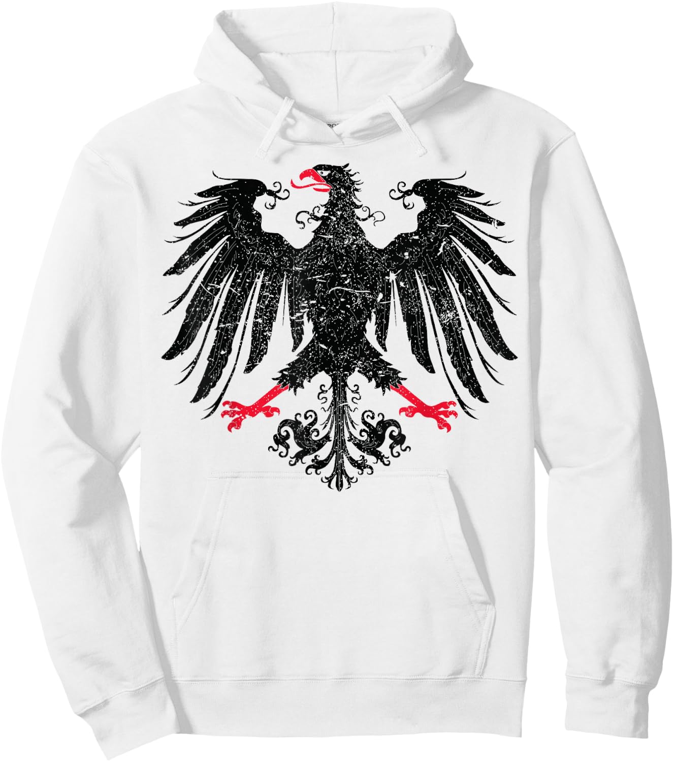 German Oktoberfest Eagle Coat of Arms Heraldry Hoodie - Hoodie | White