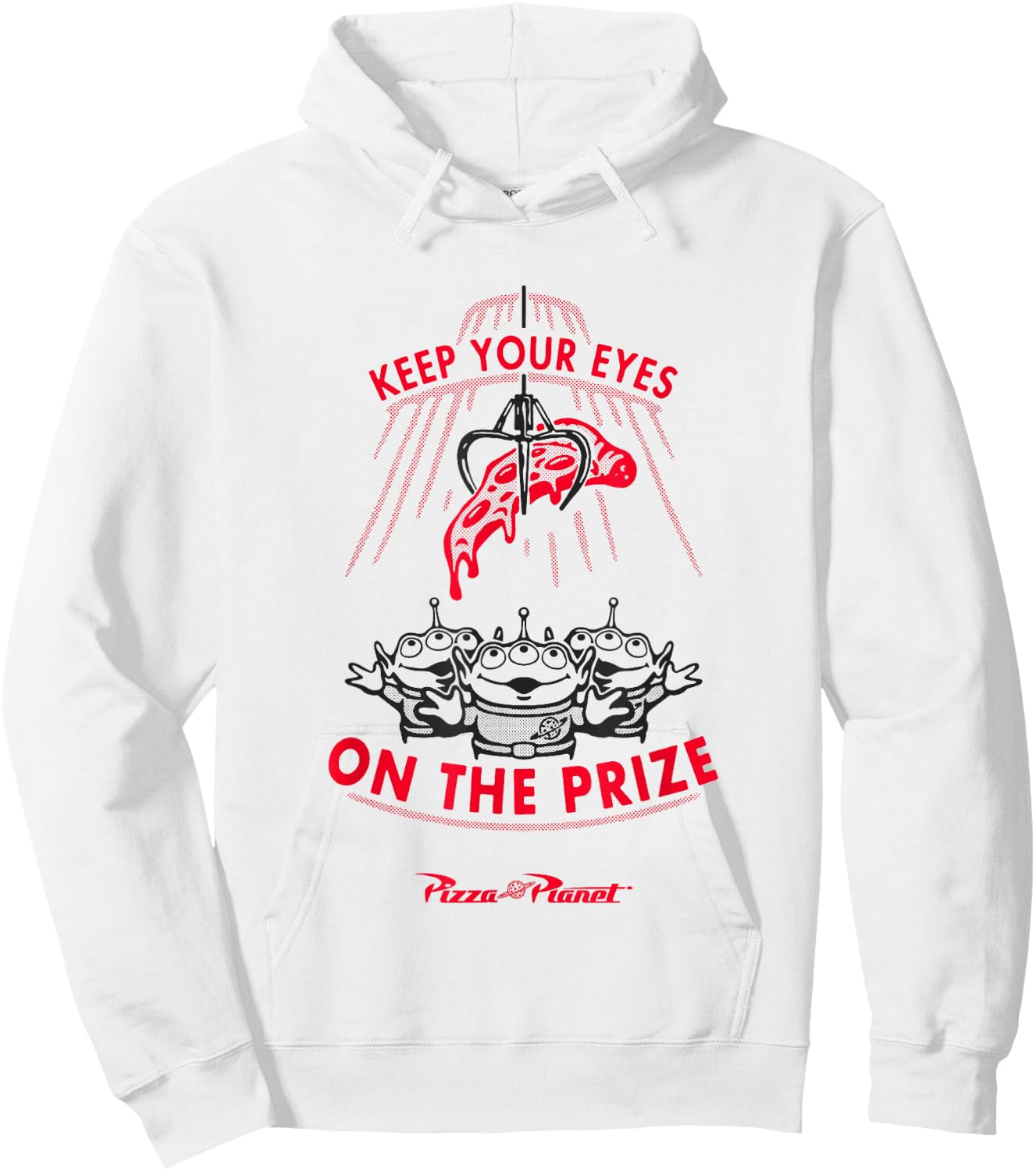 Disney Pixar Toy Story Keep Your Eyes On The Prize Big Logo Hoodie - Hoodie | White