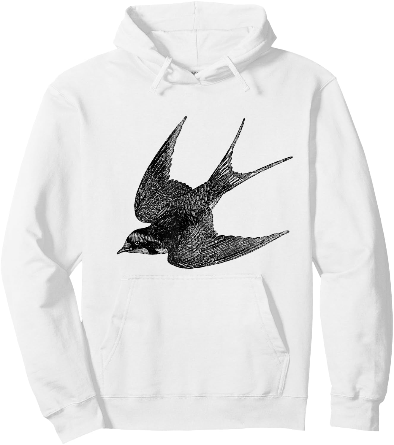 Barn Swallow Bird Print Hoodie - Hoodie | White