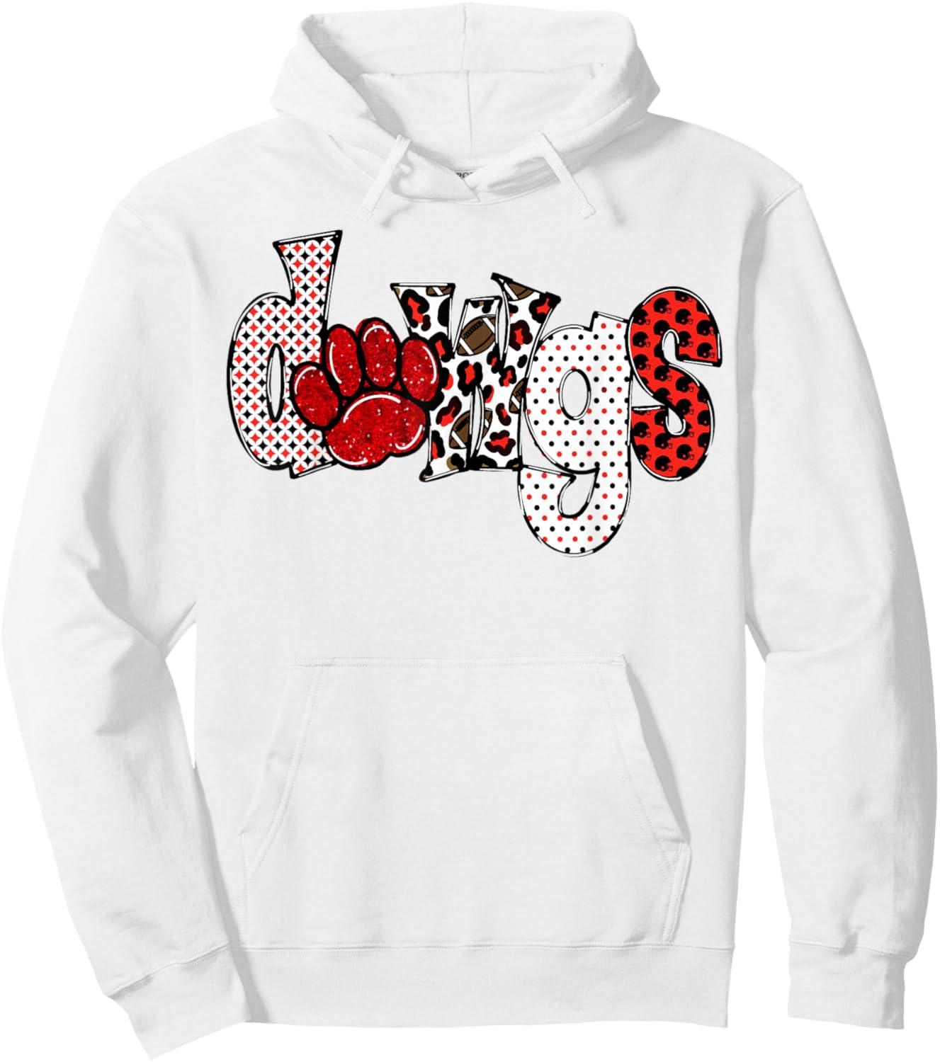 Sic'Em Go Dawgs Highschool. Go Dawgs Go Back to School Hoodie - Hoodie | White