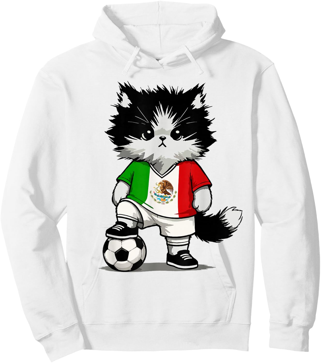 Mexican Flag Men Women Kids Mexico Hoodie - Hoodie | White