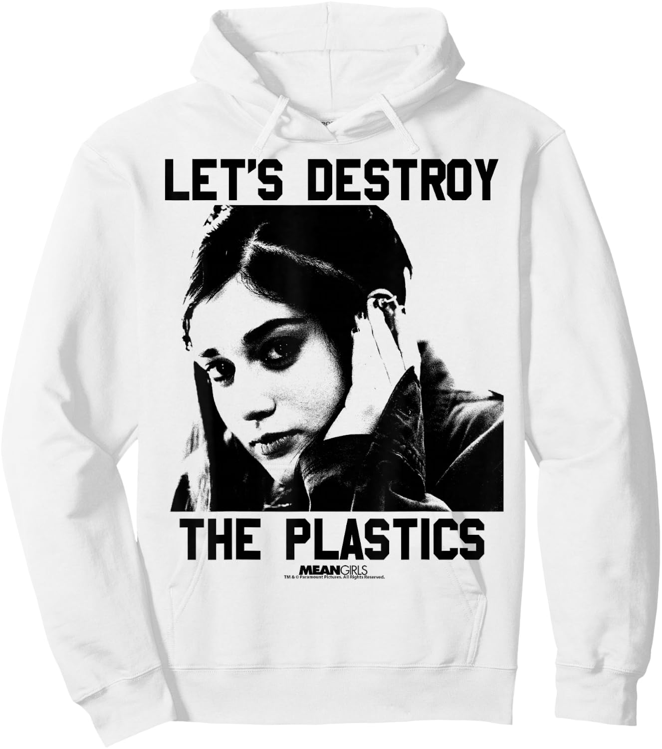 Mean Girls Janis Destroy The Plastics Graphic Hoodie - Hoodie | White