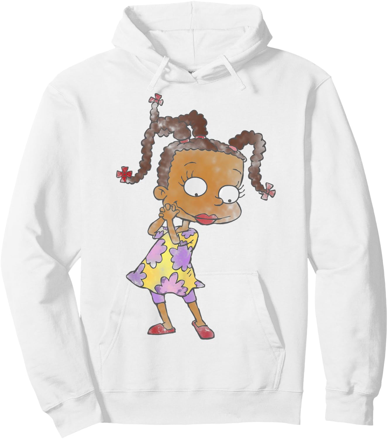 Rugrats Susie Cute Pose Watercolor Portrait Graphic Hoodie - Hoodie | White