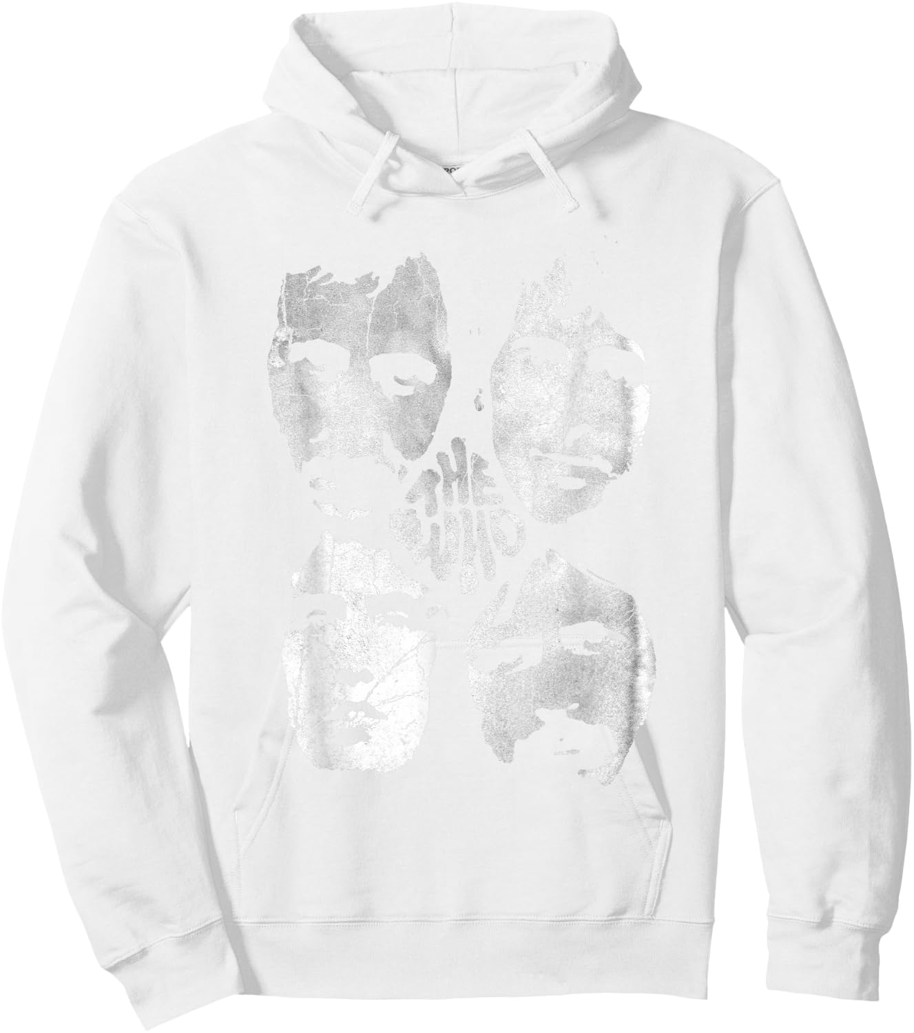 The Who Official Distressed Four Heads Band Hoodie - Hoodie | White
