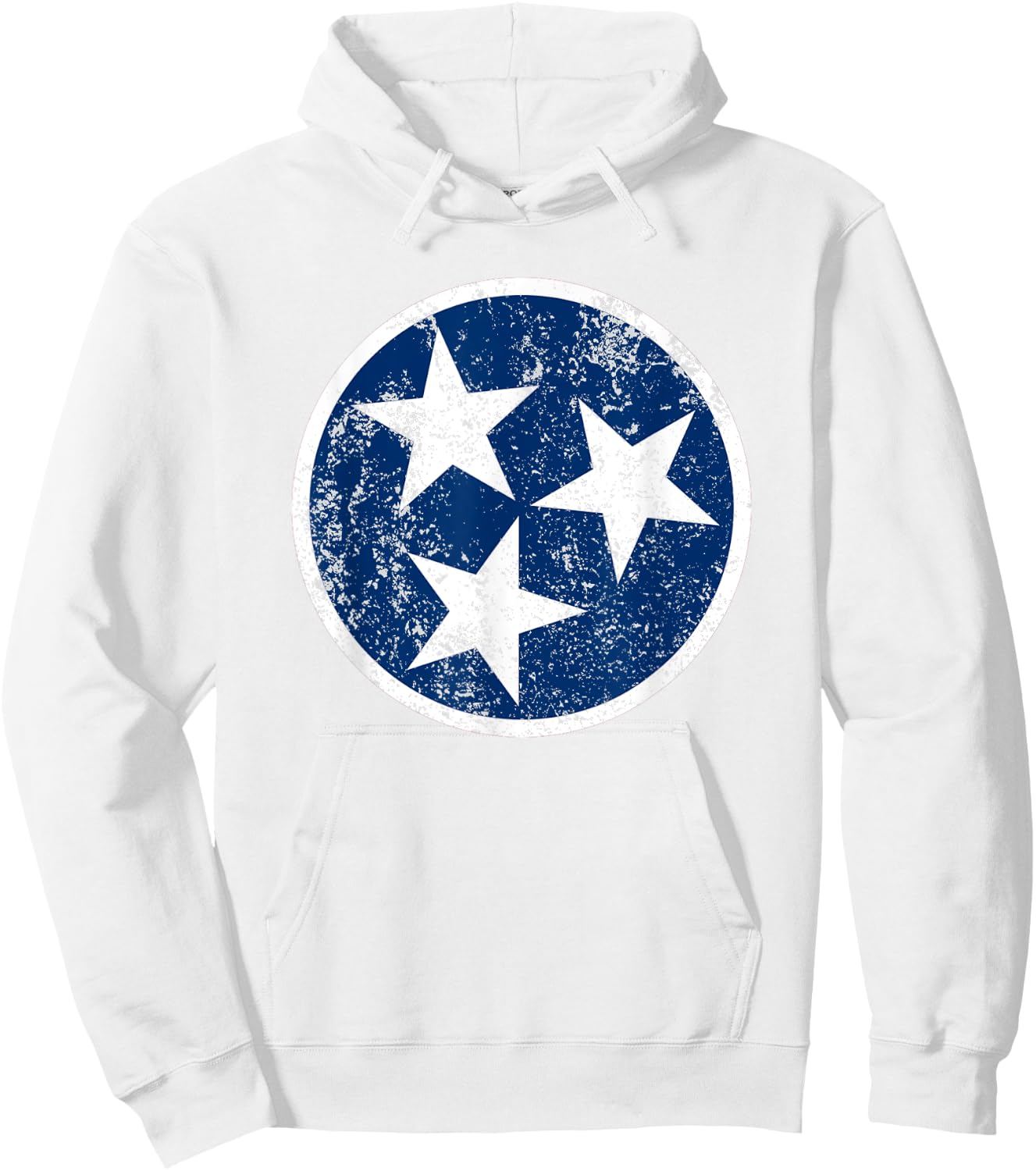 Tennessee Flag Star Logo Volunteer State Nashville T Shirt Hoodie - Hoodie | White
