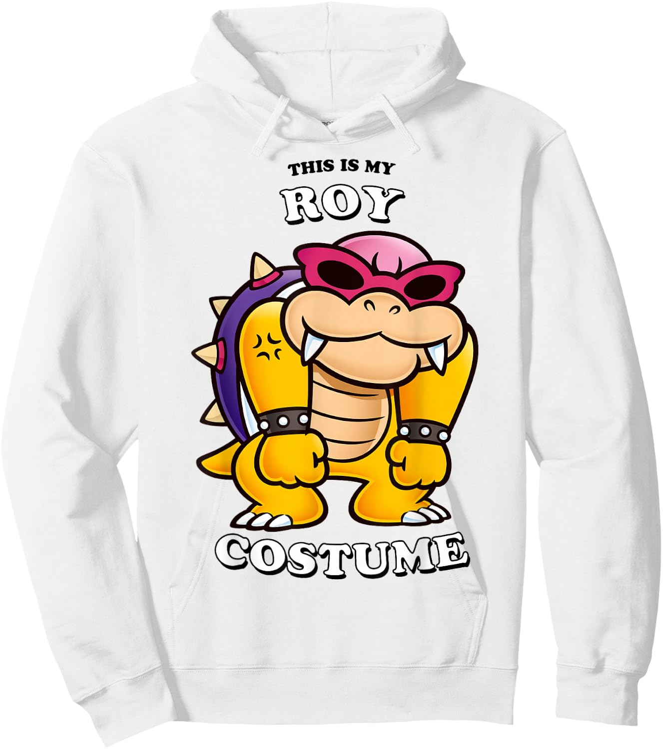Super Mario Bros Halloween This Is My Roy Koopa Costume Hoodie - Hoodie | White