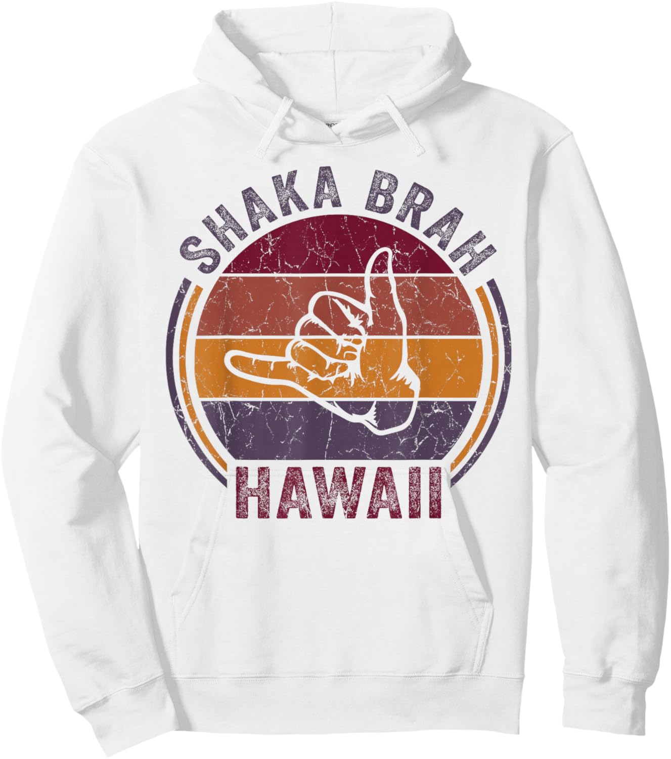 Shaka Brah Sign Hand Gesture Surfer Hawaii Hoodie - Hoodie | White