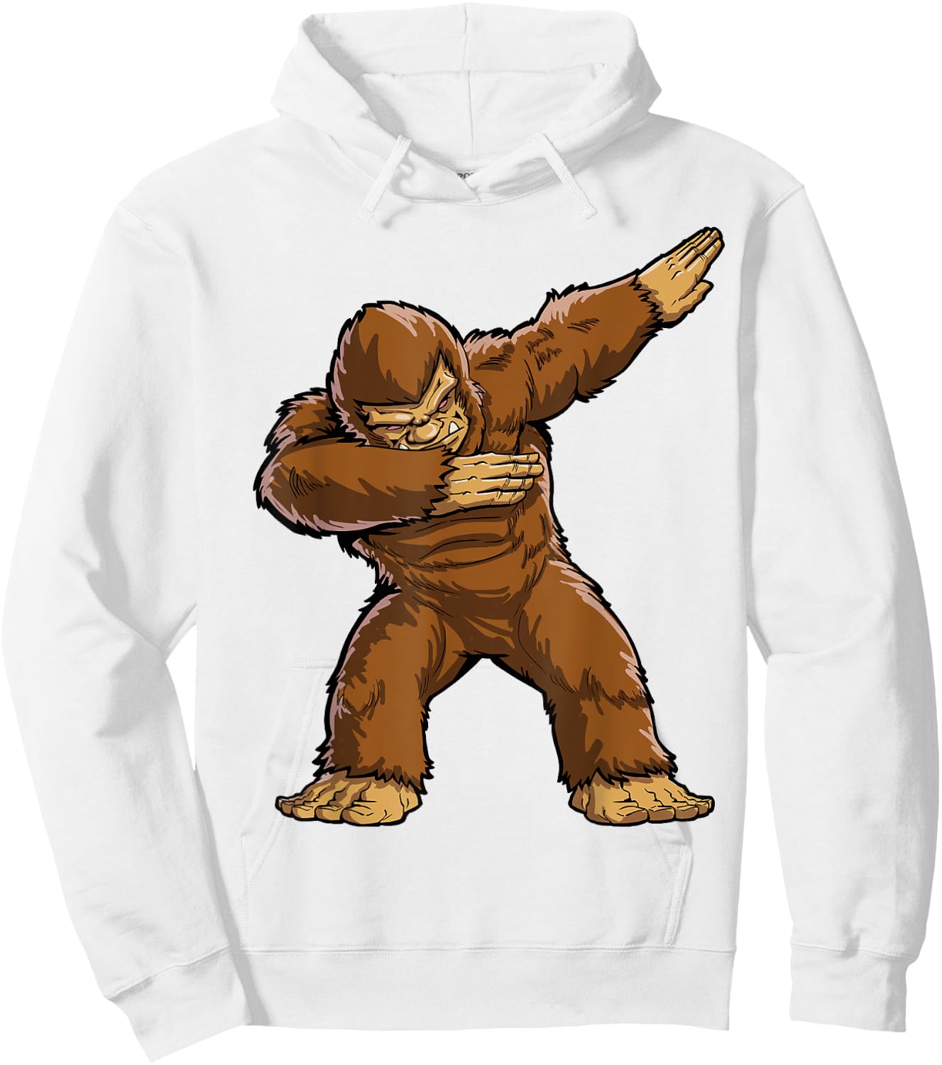 Dabbing Bigfoot Funny Sasquatch Boys Men Dab Dance Monster Hoodie - Hoodie | White