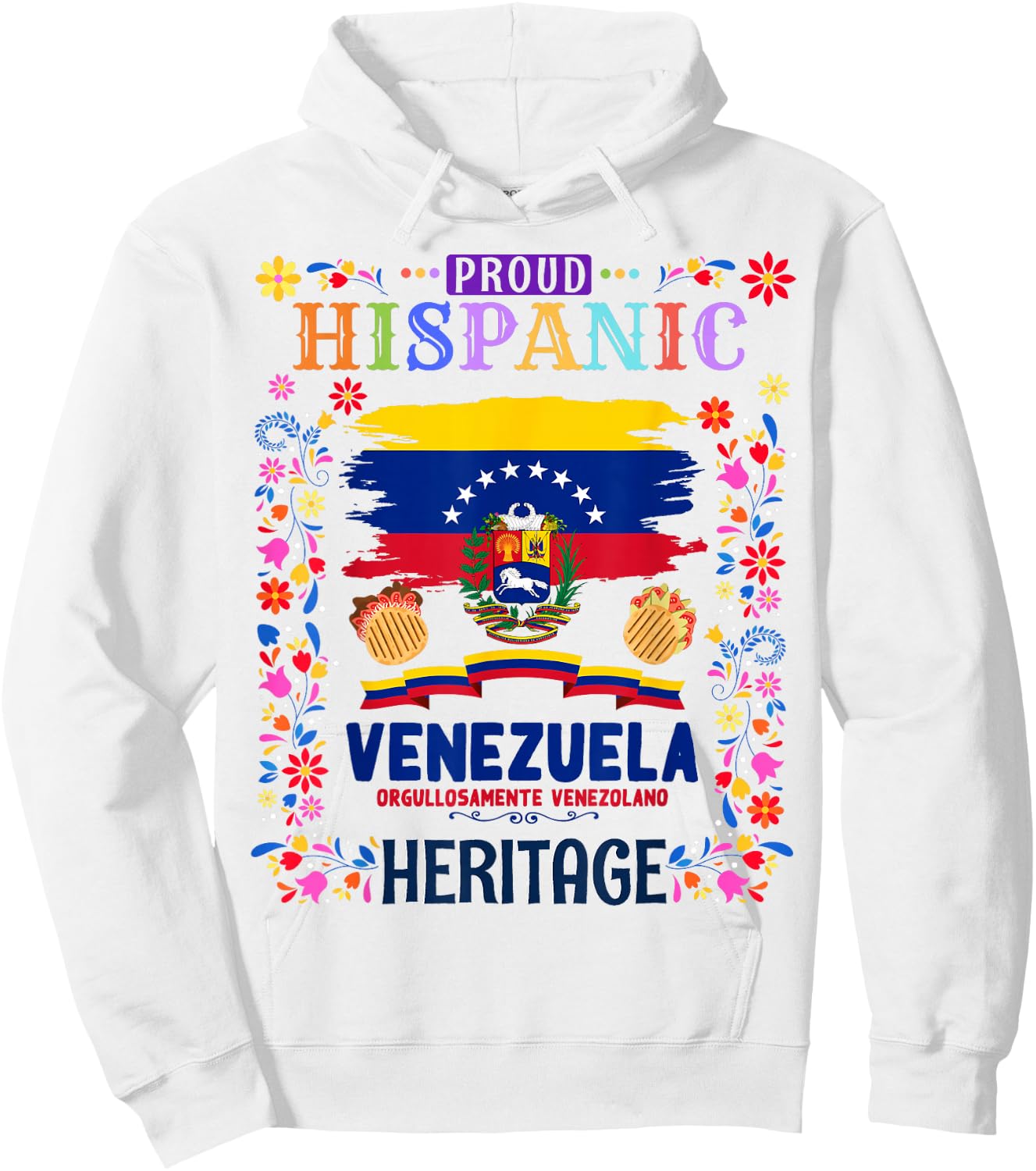 Latin Heritage Venezuelan Flag Outfit idea Kids Venezuela Hoodie - Hoodie | White