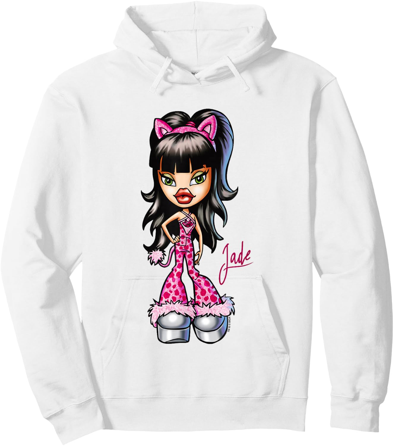 Bratz Halloween Jade Cat Costume Retro Hoodie - Hoodie | White