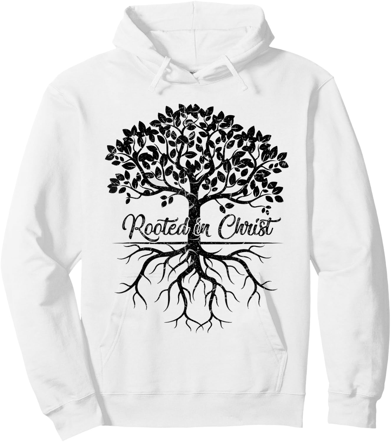 Rooted in Christ Shirt Christian Faith Bible Verse Mom Hoodie - Hoodie | White