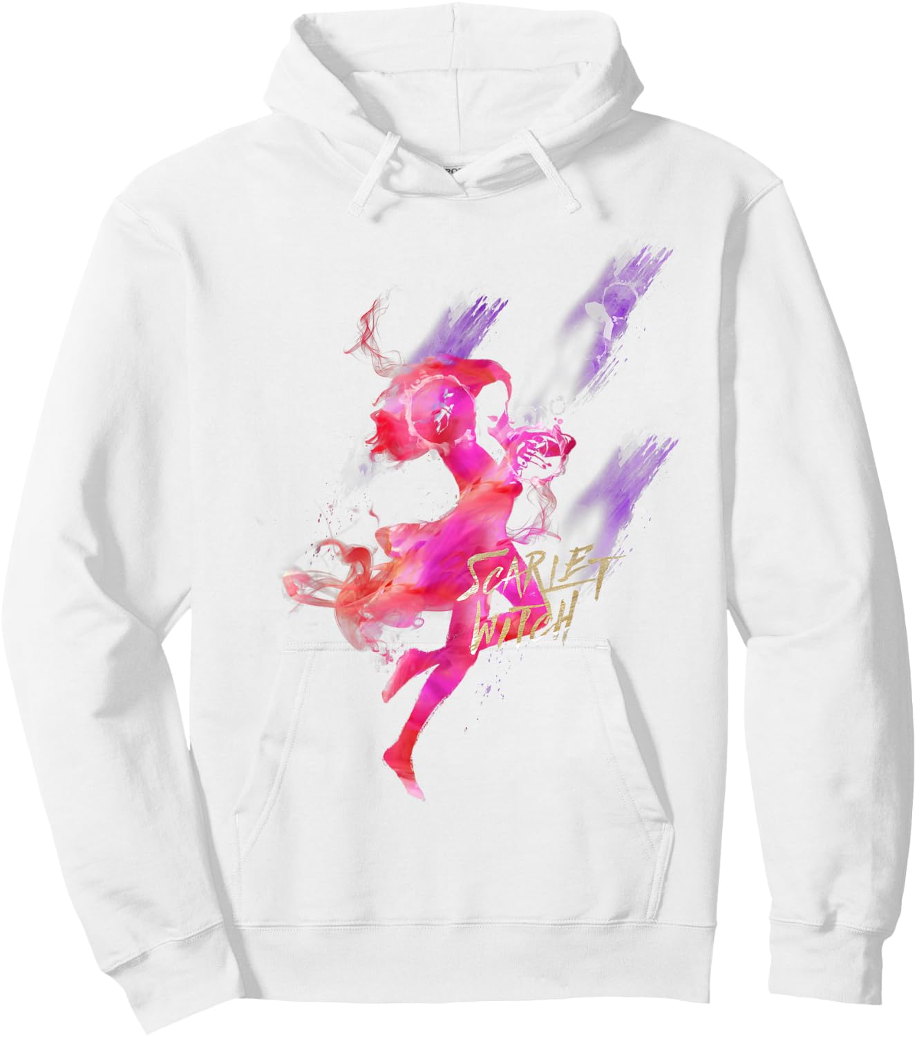 Marvel Scarlet Witch Silhouette Watercolor Poster Hoodie - Hoodie | White