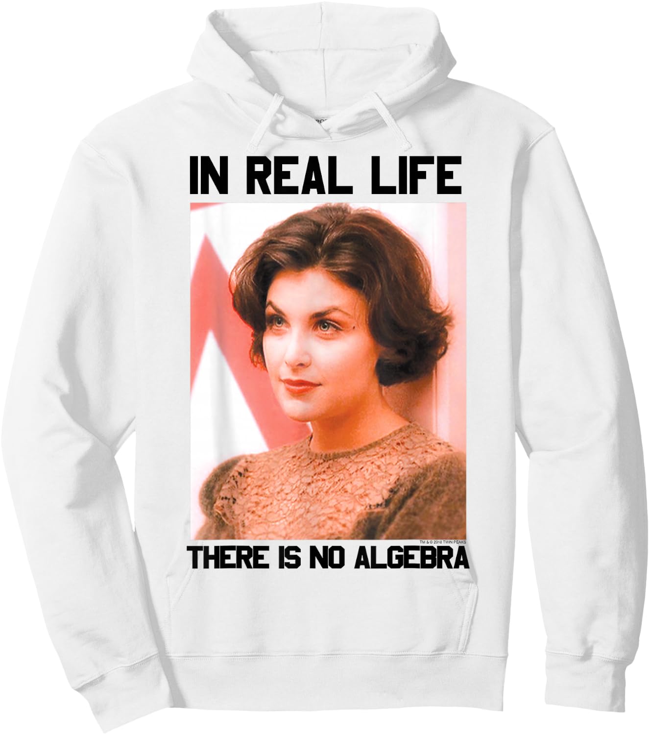 Twin Peaks Audrey Horne In Real Life There Is No Algebra Hoodie - Hoodie | White