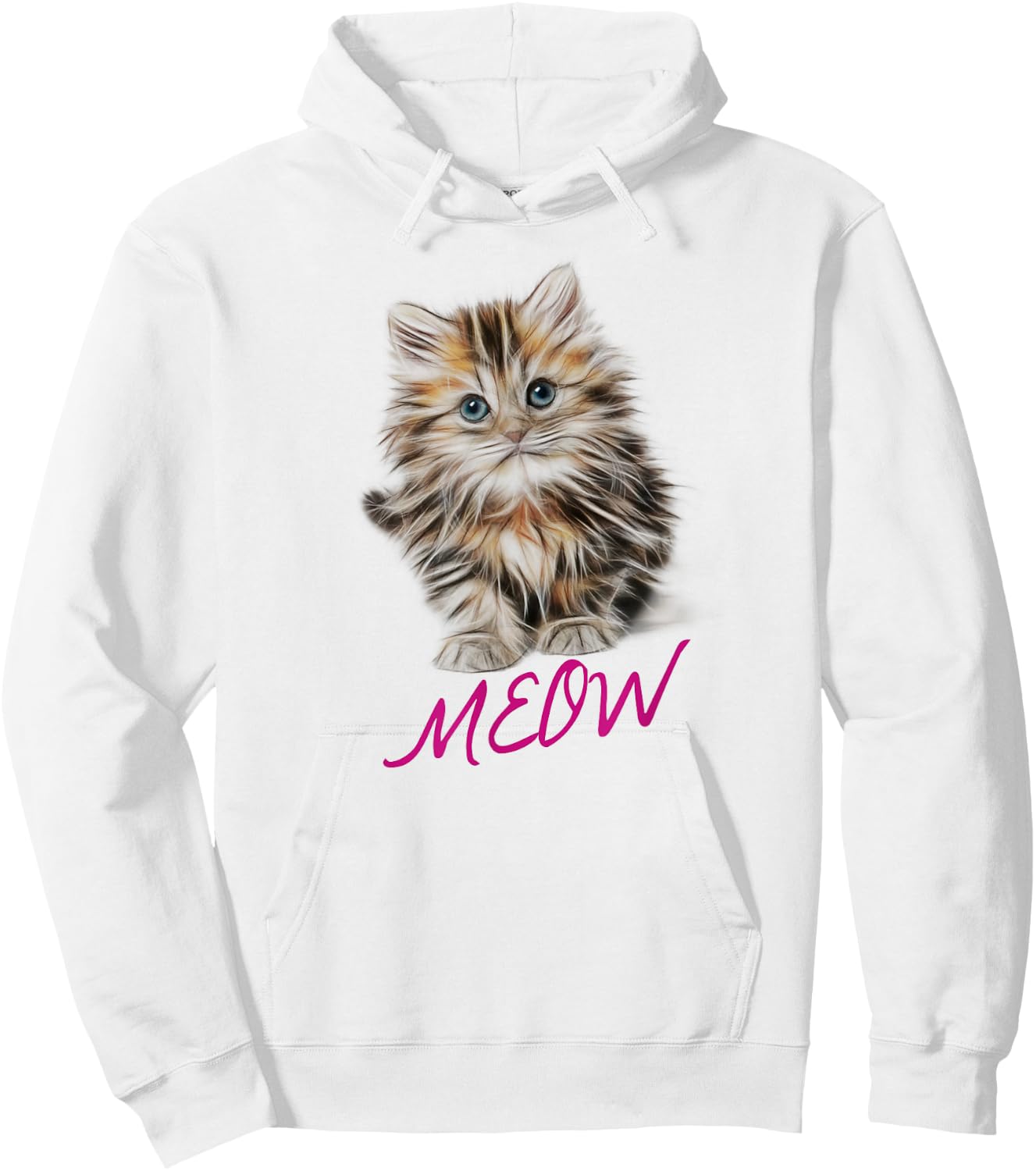 Cat Shirt Meow Kitty Funny Cats Mom And Cat Dad Gift Hoodie - Hoodie | White