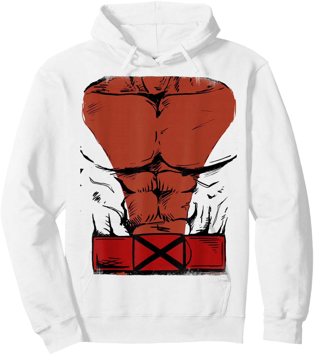 Marvel X-Men Wolverine Retro Orange Costume Halloween Hoodie - Hoodie | White