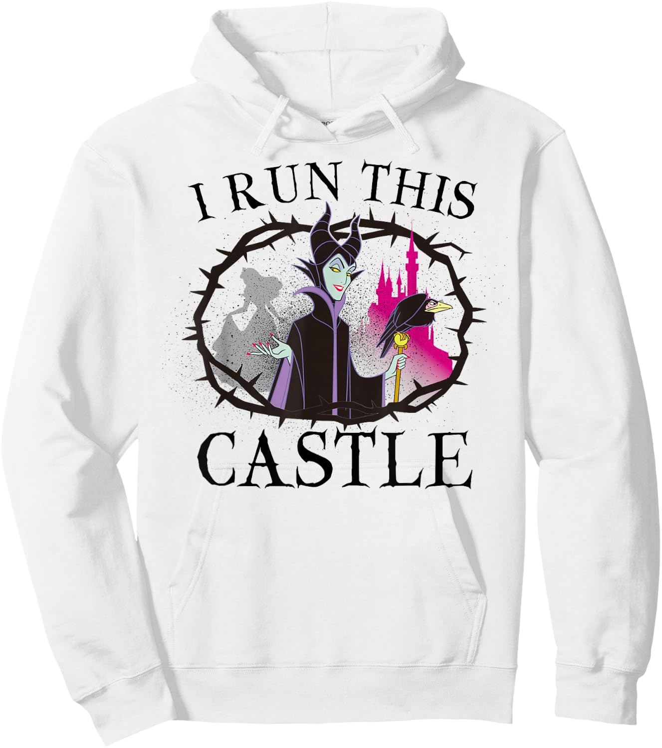 Disney Sleeping Beauty Maleficent Runs This Castle Hoodie - Hoodie | White