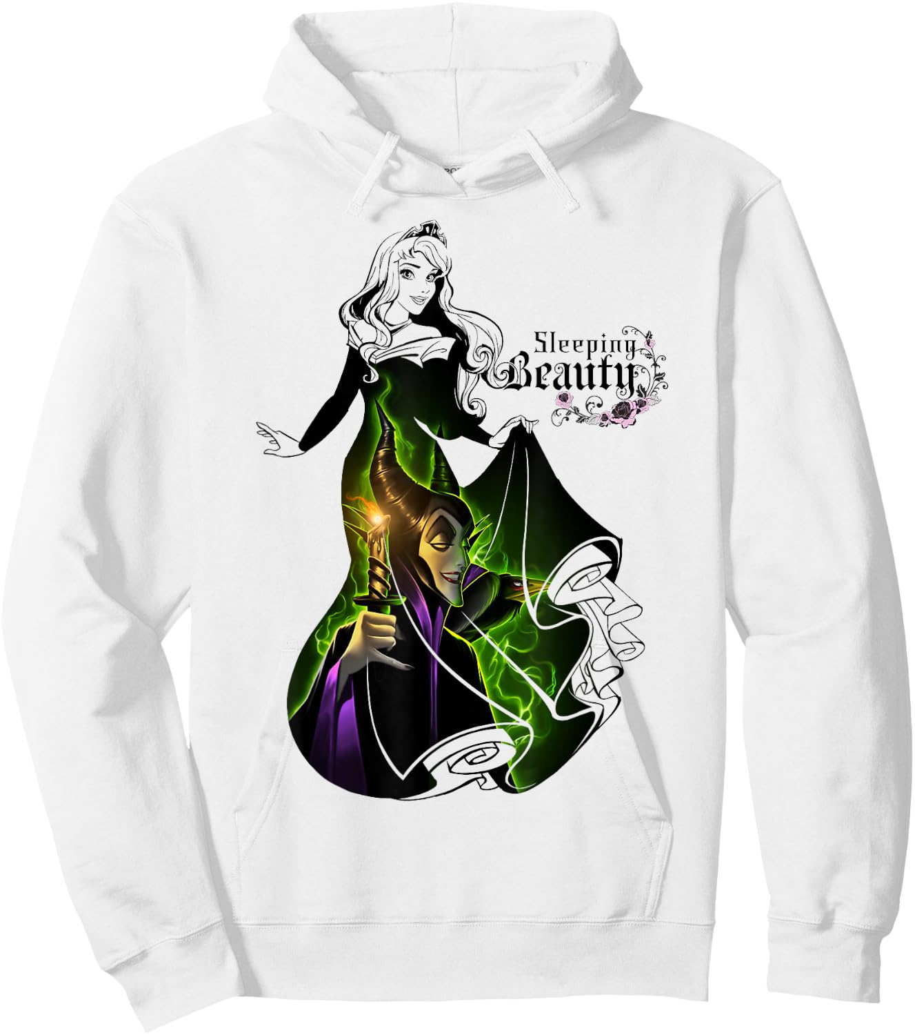 Disney Sleeping Beauty Aurora Dress With Maleficent Hoodie - Hoodie | White