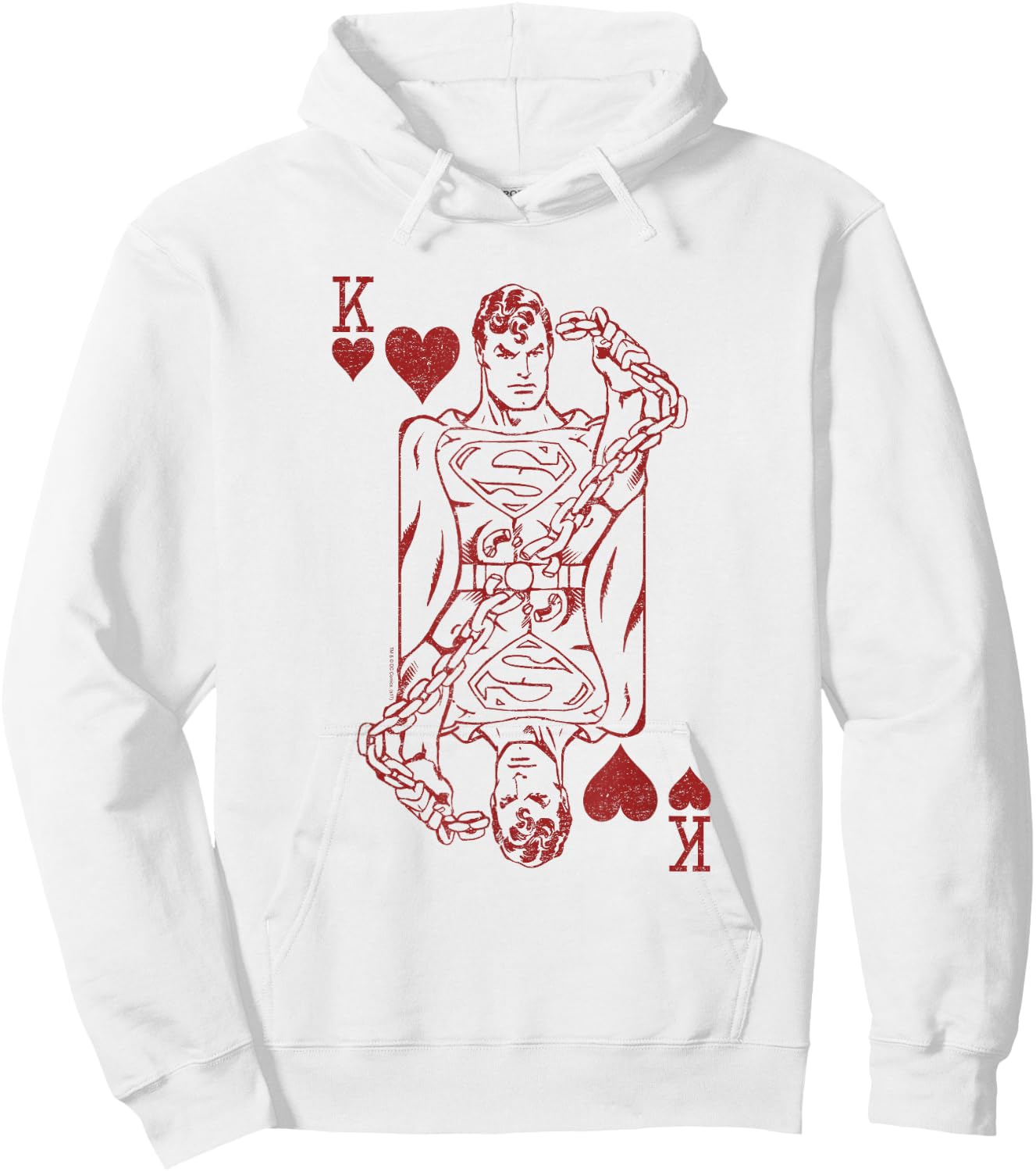 Superman Super Card Hoodie - Hoodie | White