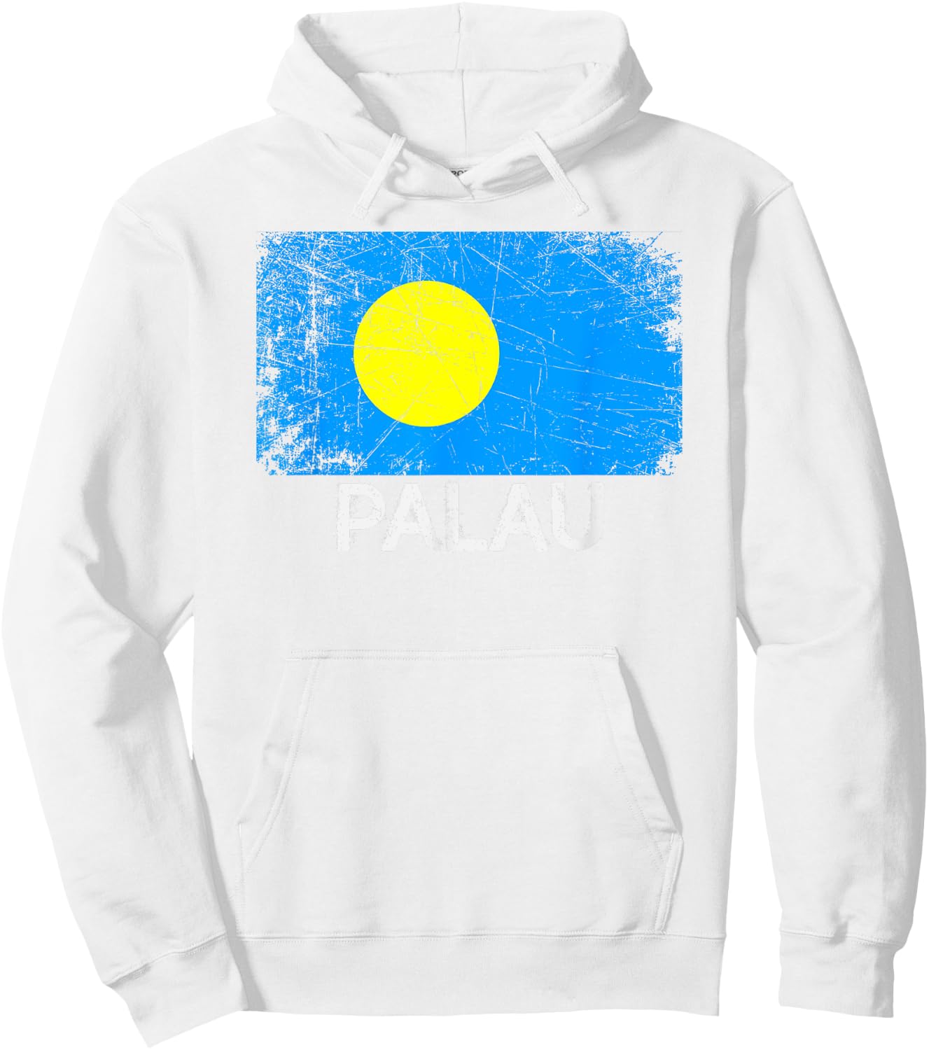 Palauan Flag | Vintage Made In Palau Gift Hoodie - Hoodie | White