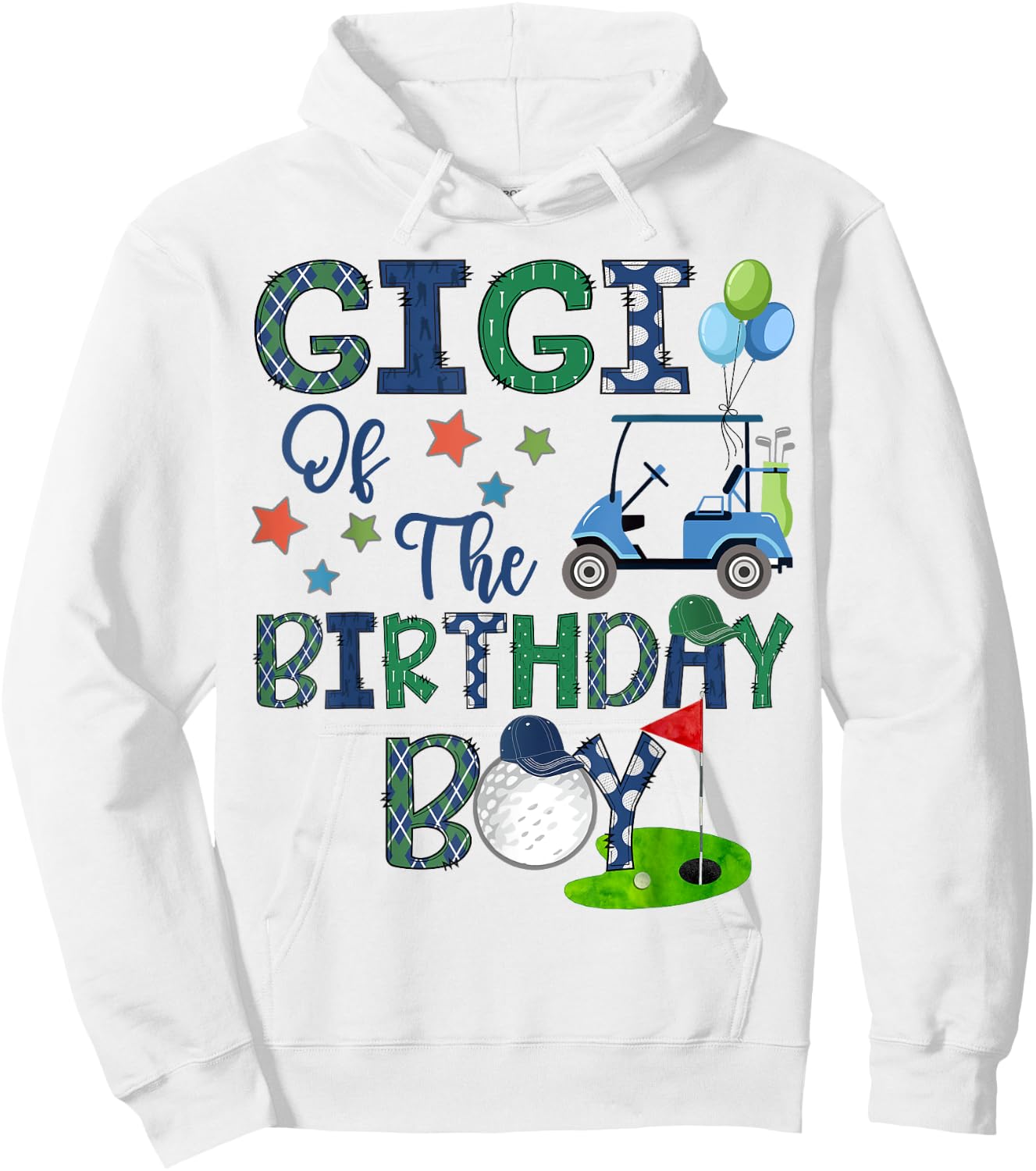 Gigi Of The Birthday Boy Hole In One Golf Lover Hoodie - Hoodie | White