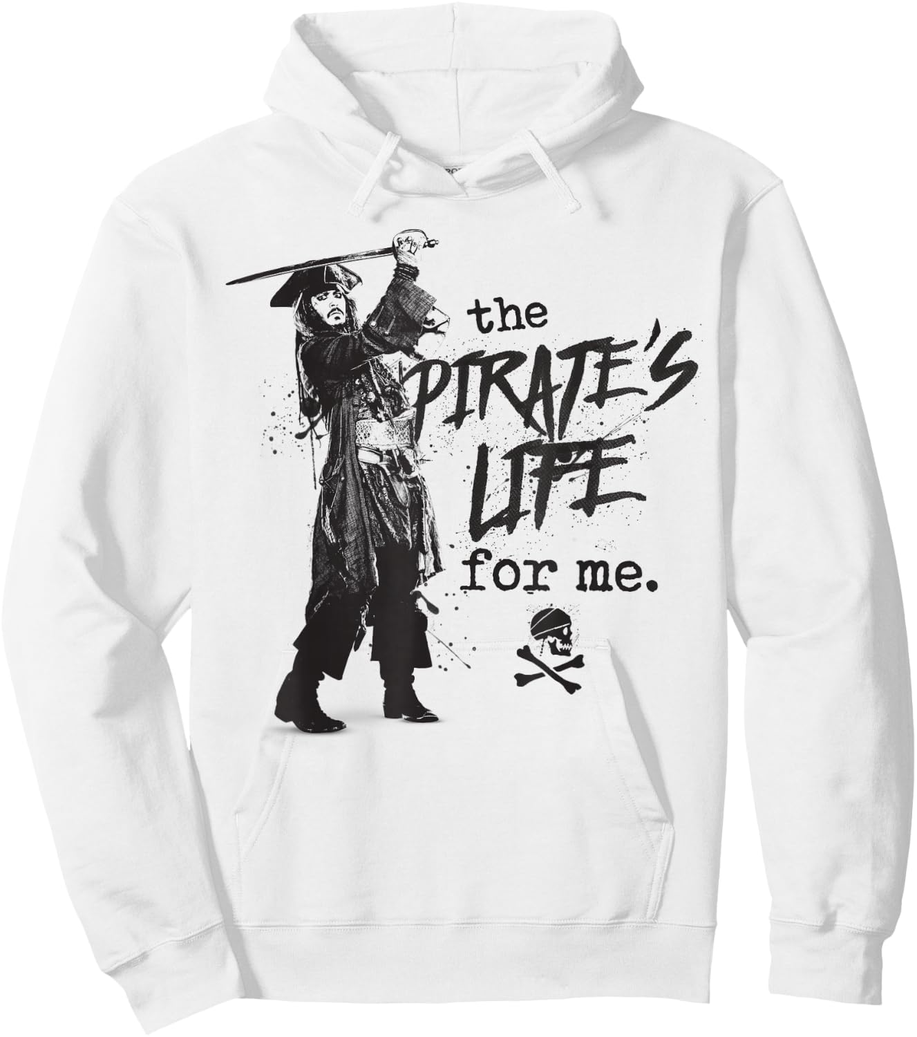 Pirates of The Caribbean Graphic Small Hoodie - Hoodie | White