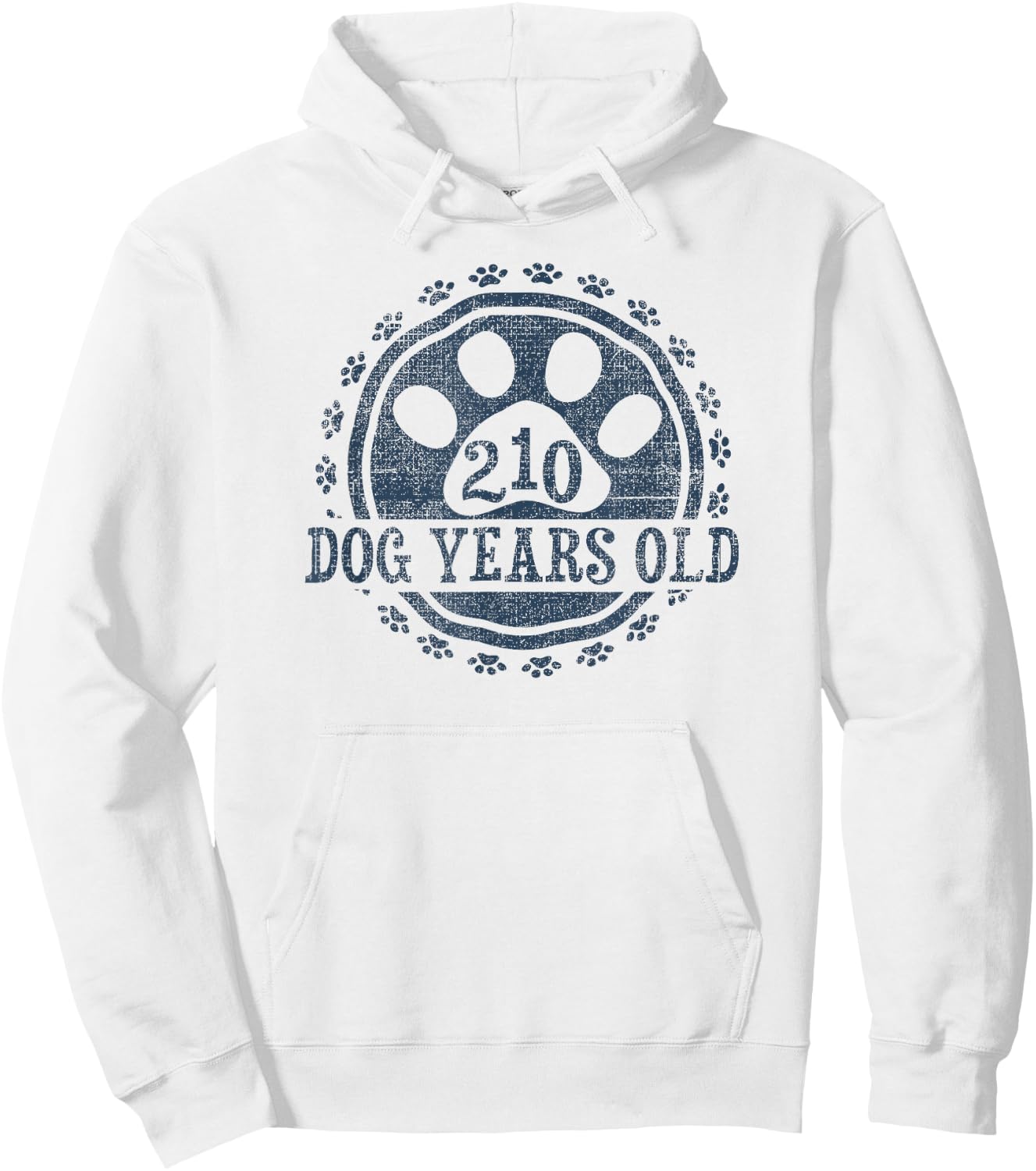 210 Dog Years Old, 30 in Human 30th Birthday Give Idea Hoodie - Hoodie | White