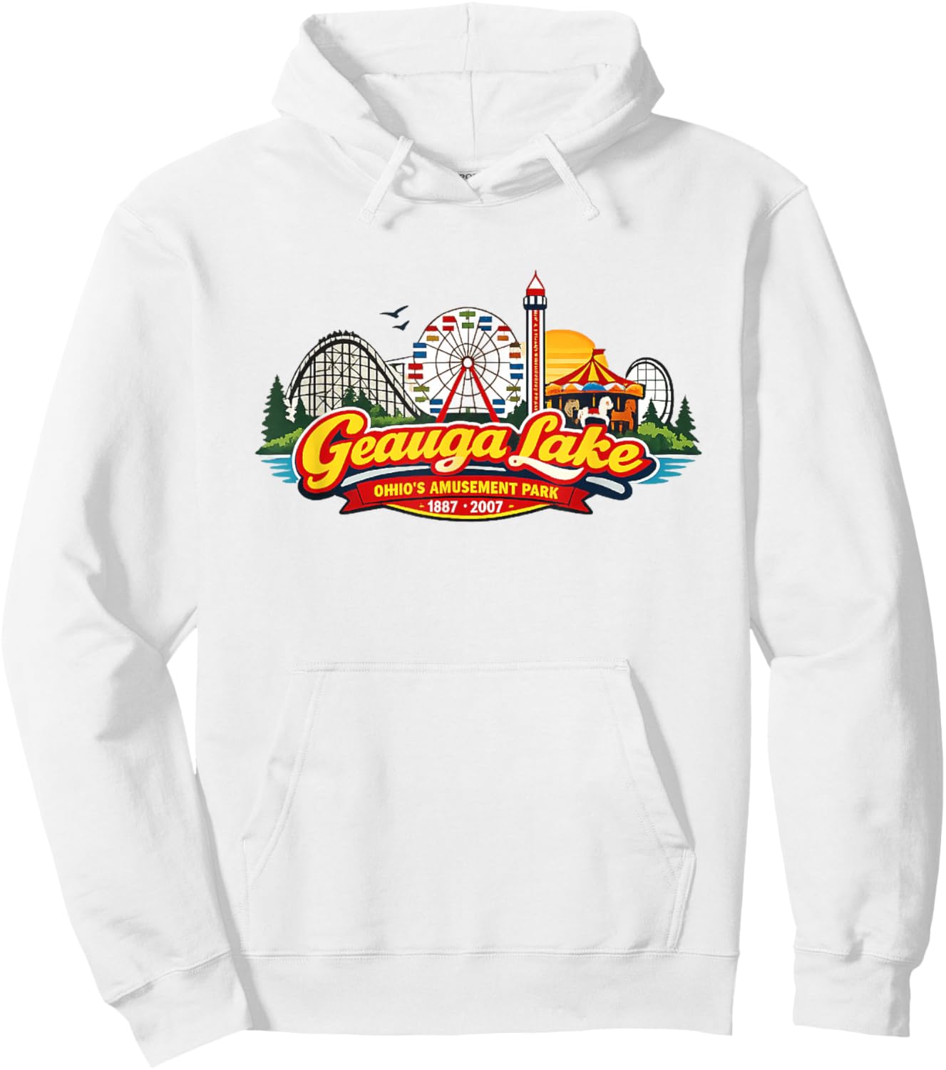 Geauga Lake Ohio Amusement Park Nostalgia Hoodie - Hoodie | White
