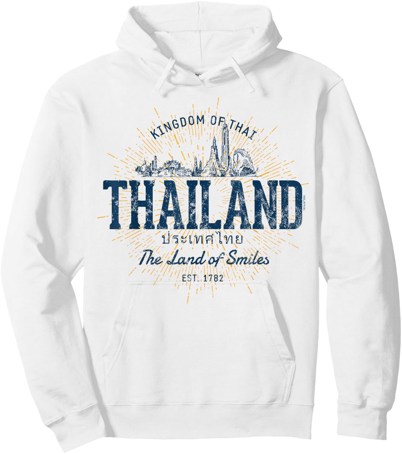 Vintage Thailand Retro Hoodie - Hoodie | White