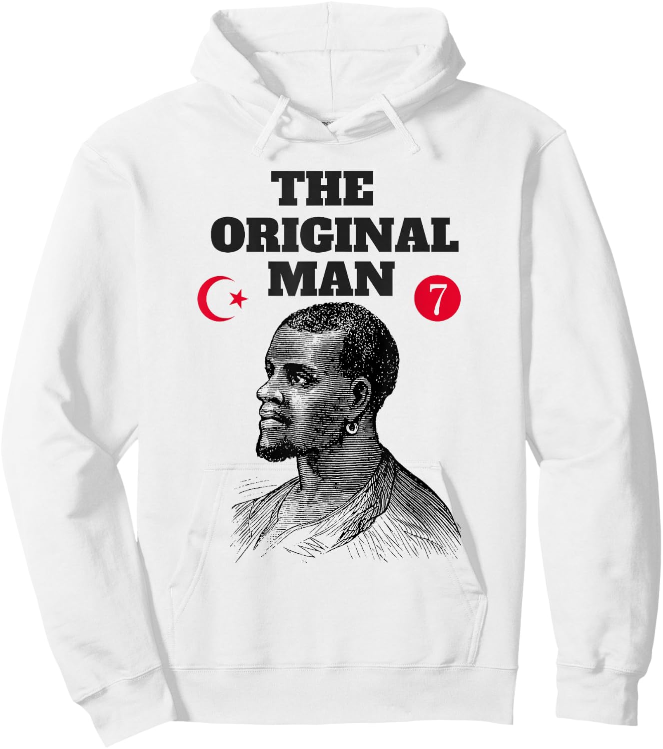 The Original Man - Moorish 5 Percent Allah 7 Hoodie - Hoodie | White