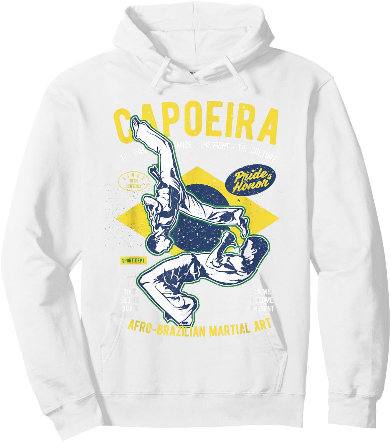 Brazilian Flag Capoeira , Women, Kids Hoodie - Hoodie | White