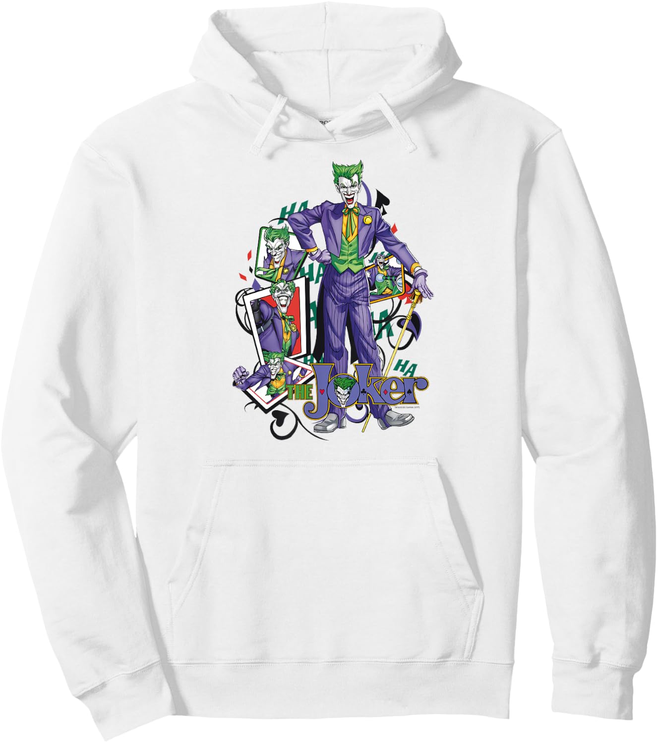Batman the Joker Wild Cards Hoodie - Hoodie | White