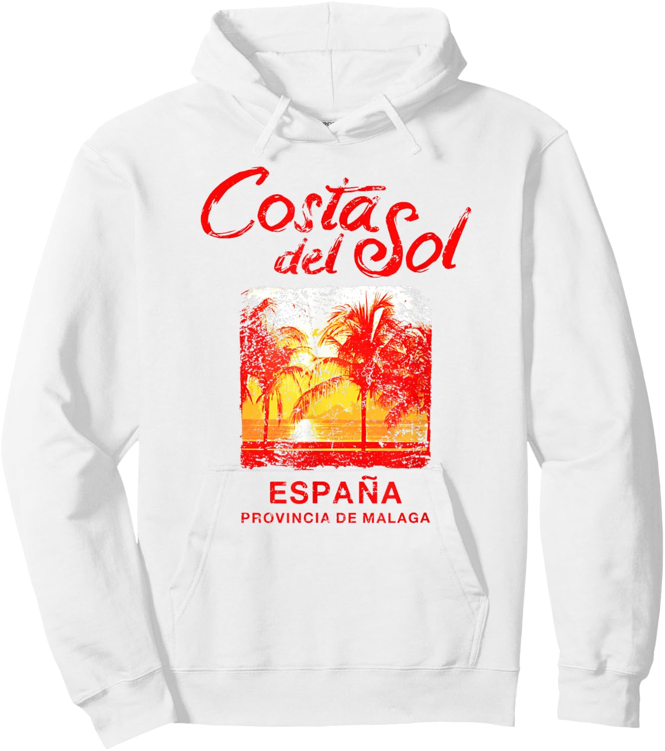 Spain Costa Del Sol Vintage Malaga ESPANA Retro Hoodie - Hoodie | White