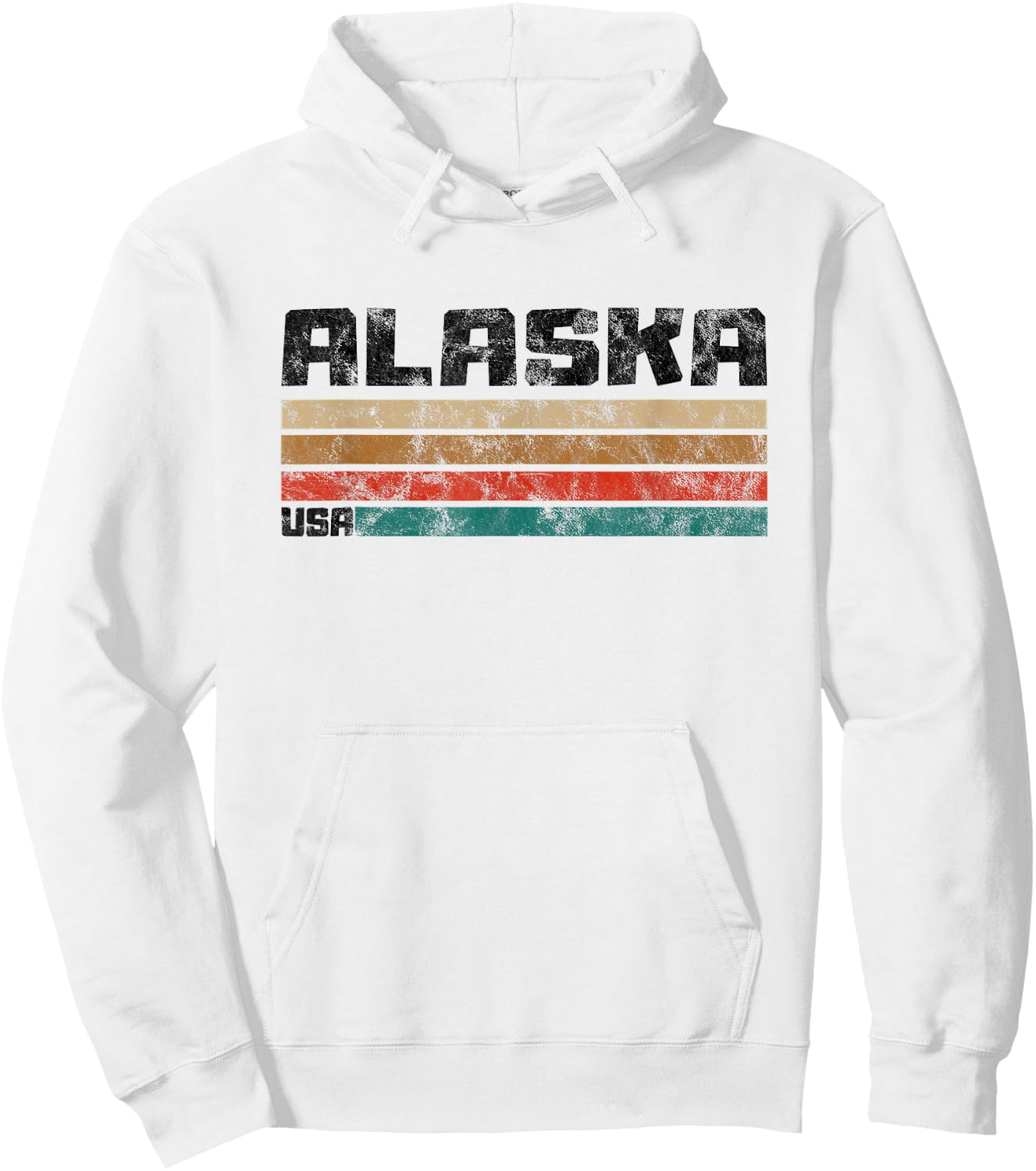 Alaska AK Retro Vintage Shirt Gift Men Women Kids Hoodie - Hoodie | White