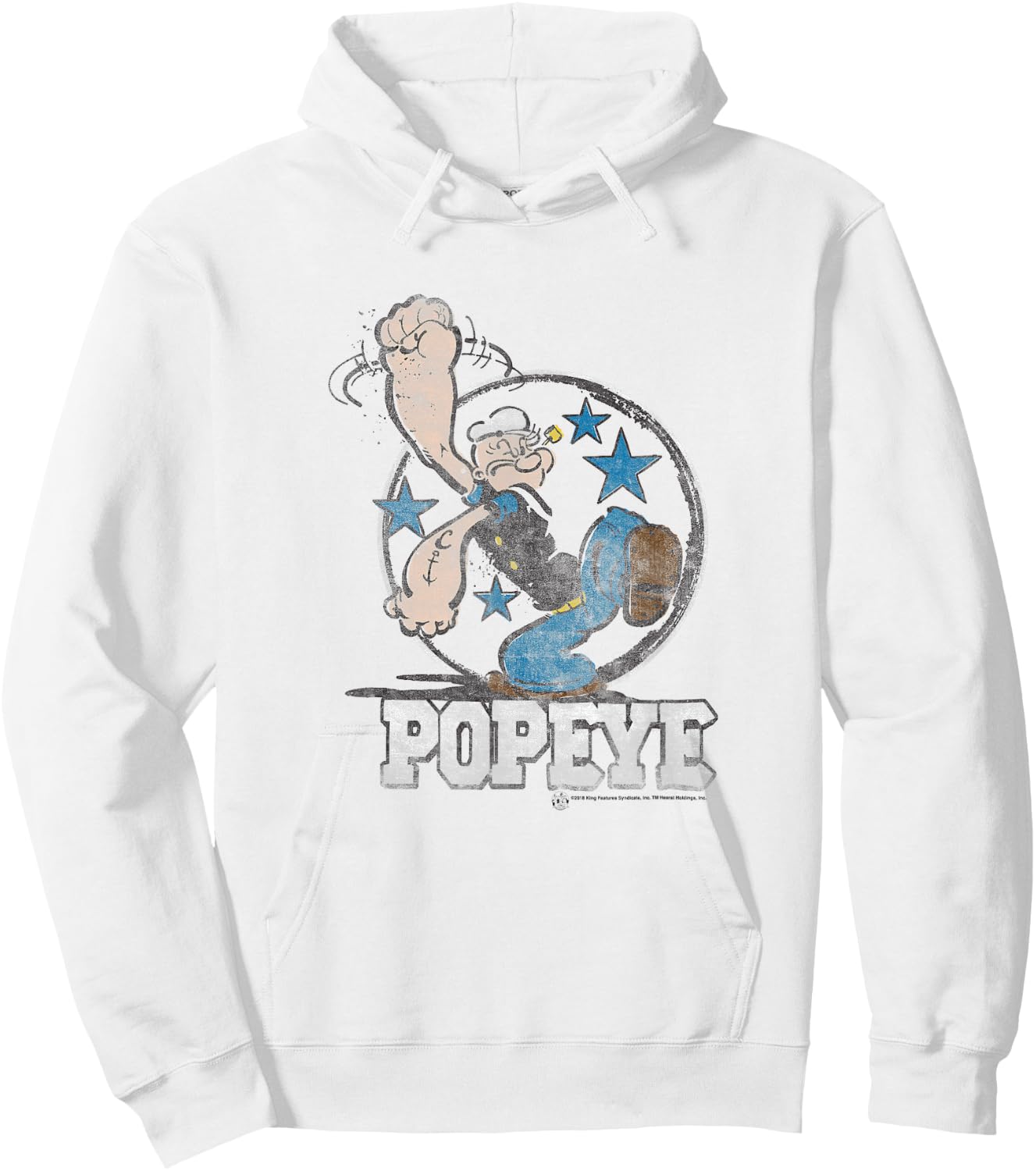 Popeye Stars #36503 Hoodie - Hoodie | White
