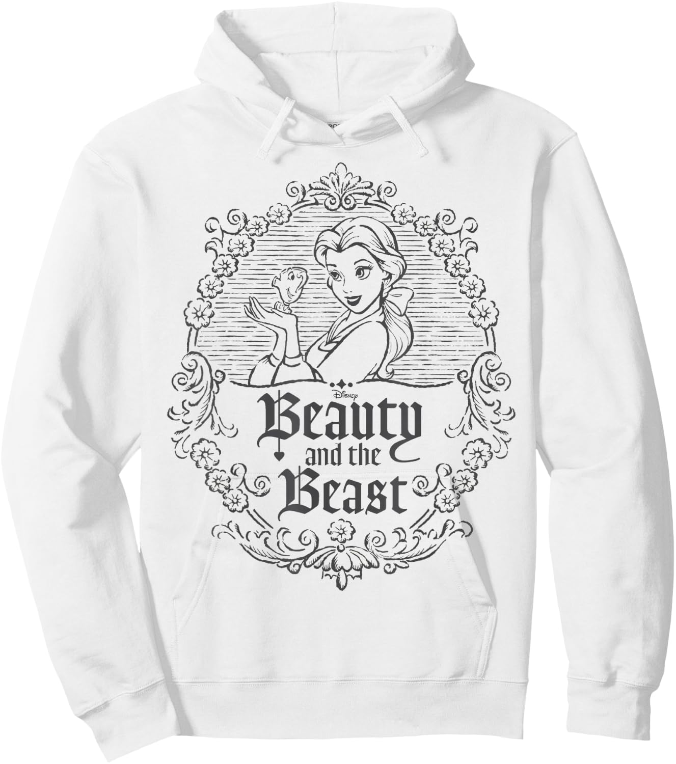 Disney Beauty And The Beast Belle Portrait Hoodie - Hoodie | White