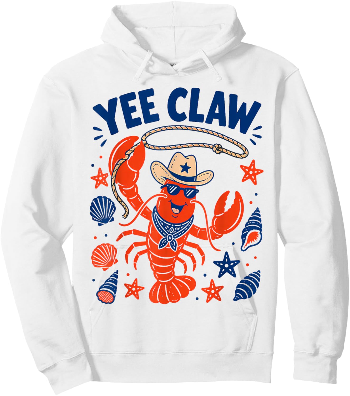 Funny Lobster Yee Claw Crawfish Seafood Festival Summer Hoodie - Hoodie | White