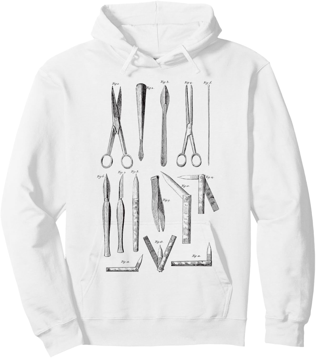 Vintage Surgical Tech Instruments Surgeon Hoodie - Hoodie | White