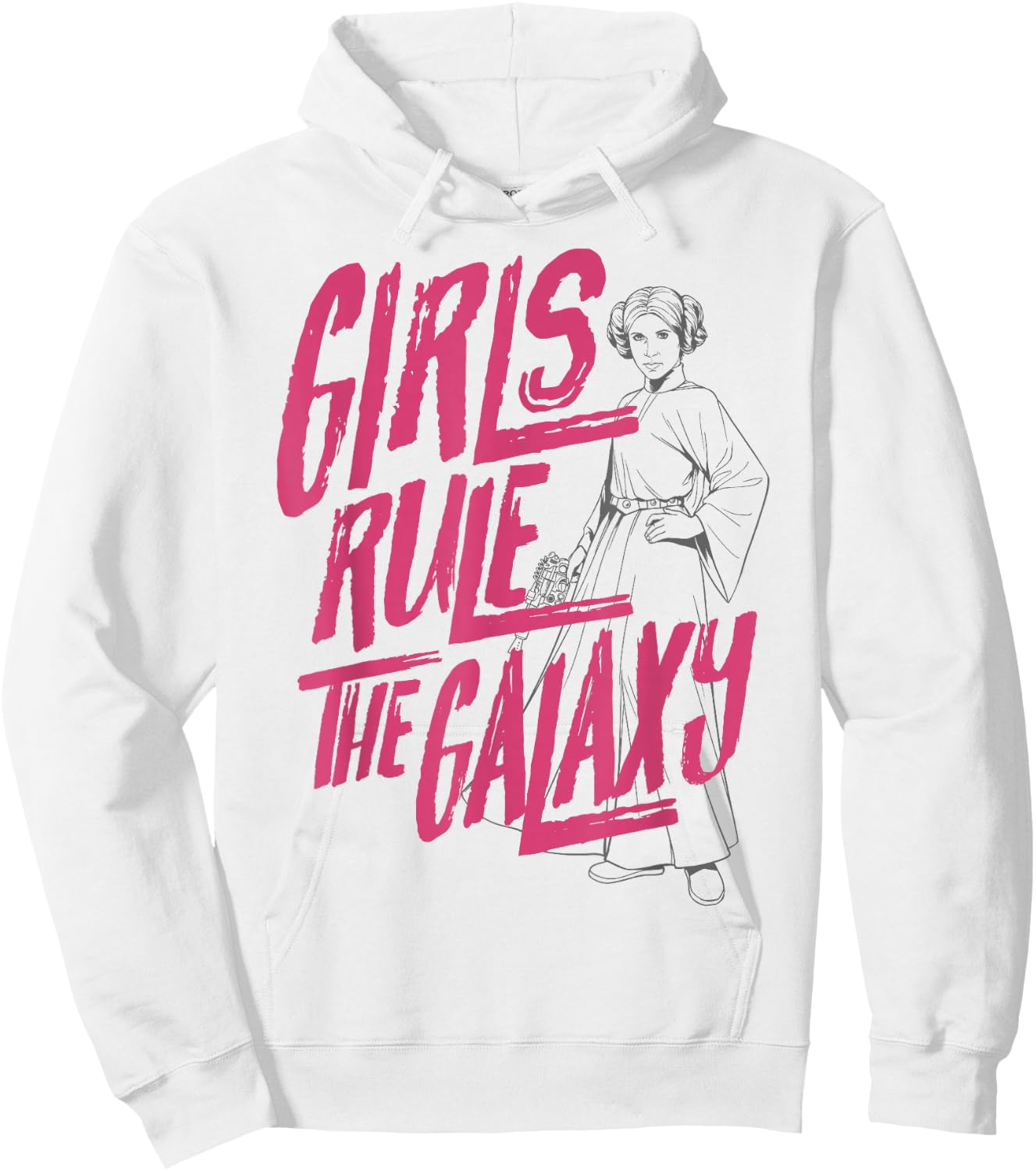 Star Wars Princess Leia Girls Rule The Galaxy Hoodie - Hoodie | White