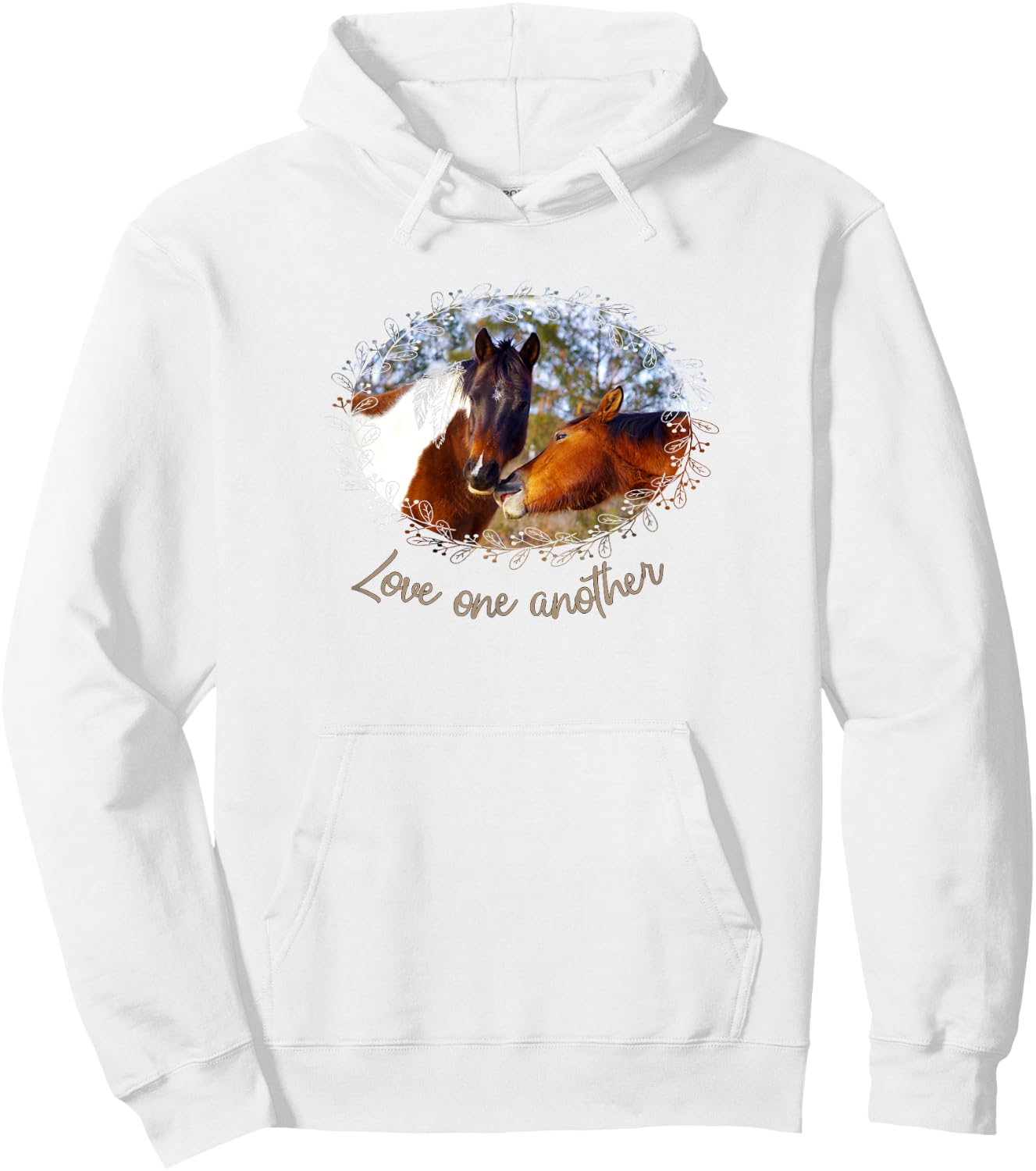 Paint Horse - Love one another Hoodie - Hoodie | White