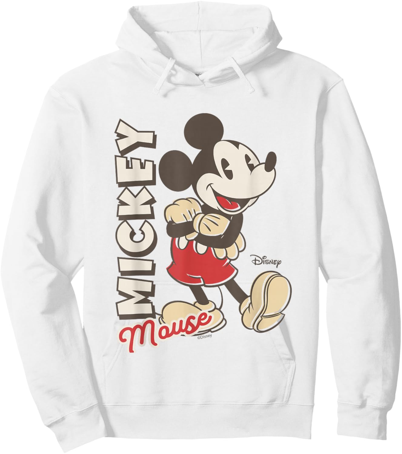 Disney Mickey and Friends Mouse Classic Pose Hoodie - Hoodie | White