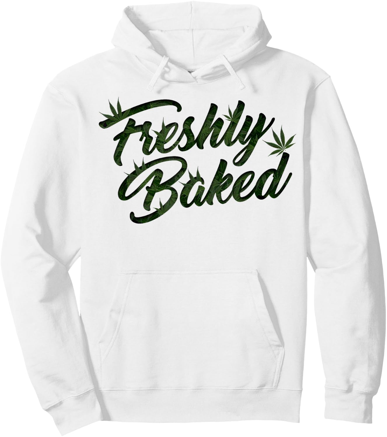 THC Freshly Baked Cannabis Medical Marijuana Hoodie - Hoodie | White