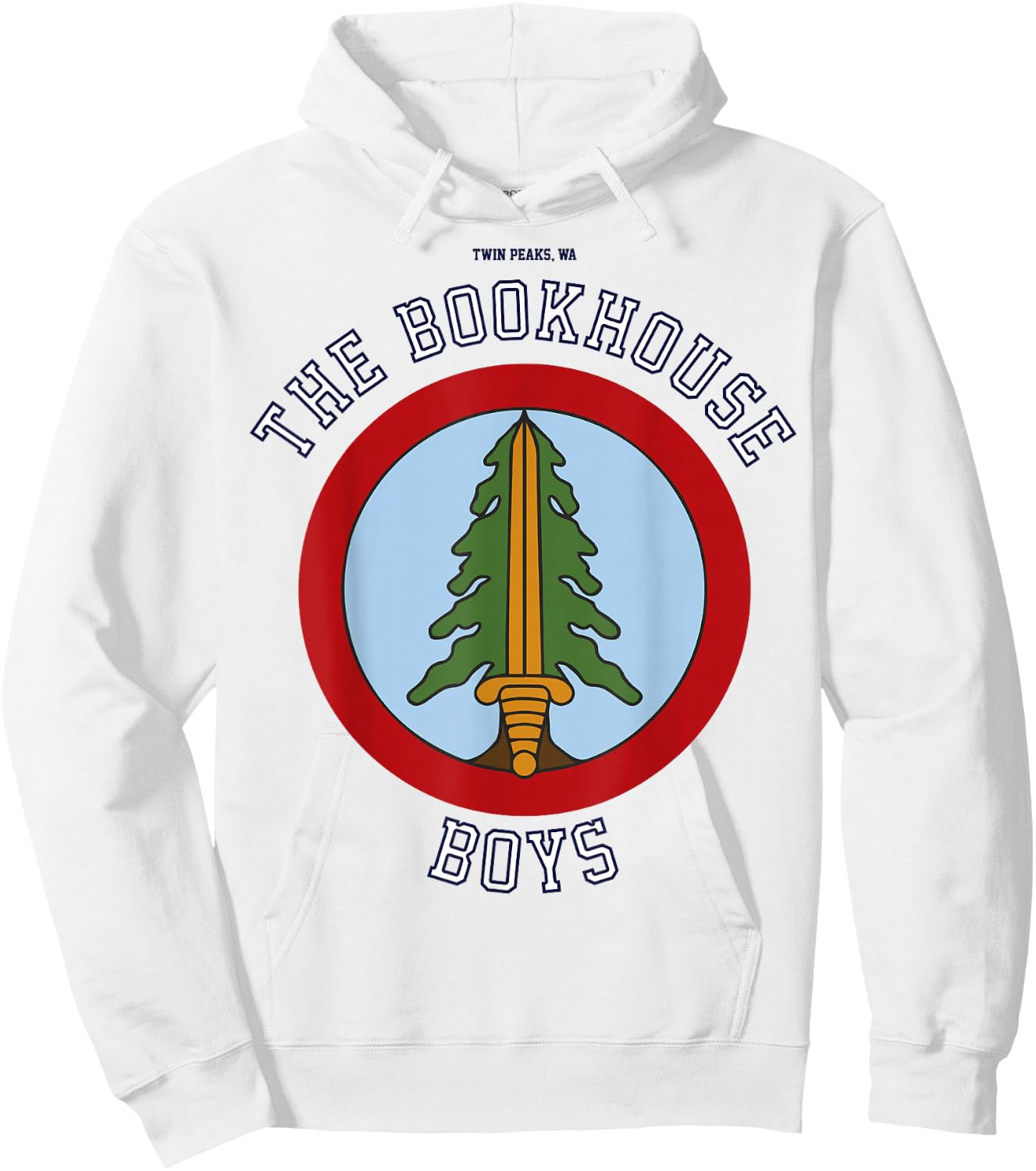 Twin Peaks Bookhouse Boys Circle Logo Graphic Hoodie - Hoodie | White