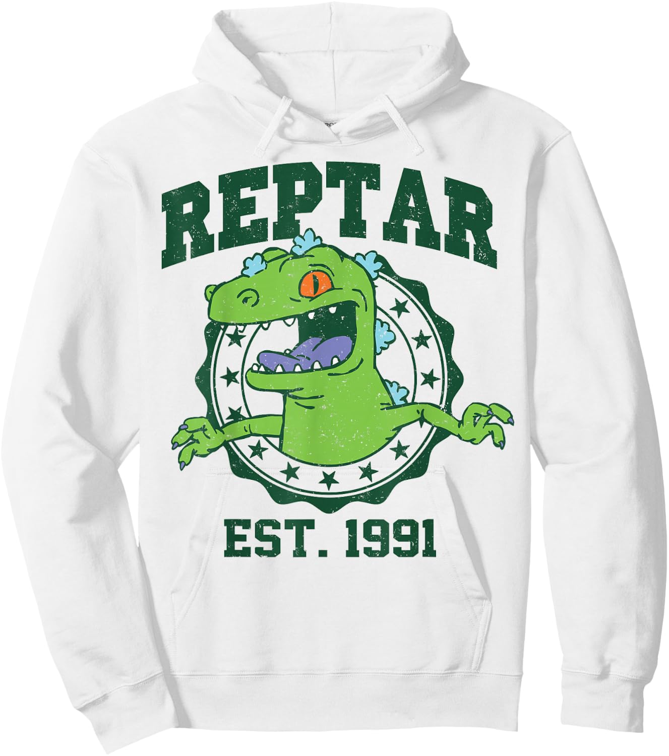 Nickelodeon Reptar Est 1991 Hoodie - Hoodie | White