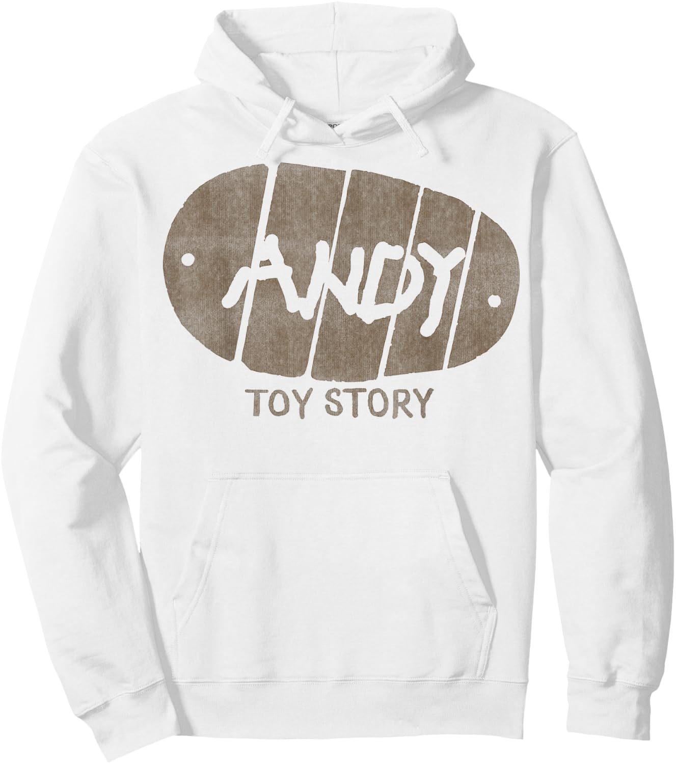 Disney Pixar Toy Story Andy Distressed Signature Boot Logo Hoodie - Hoodie | White
